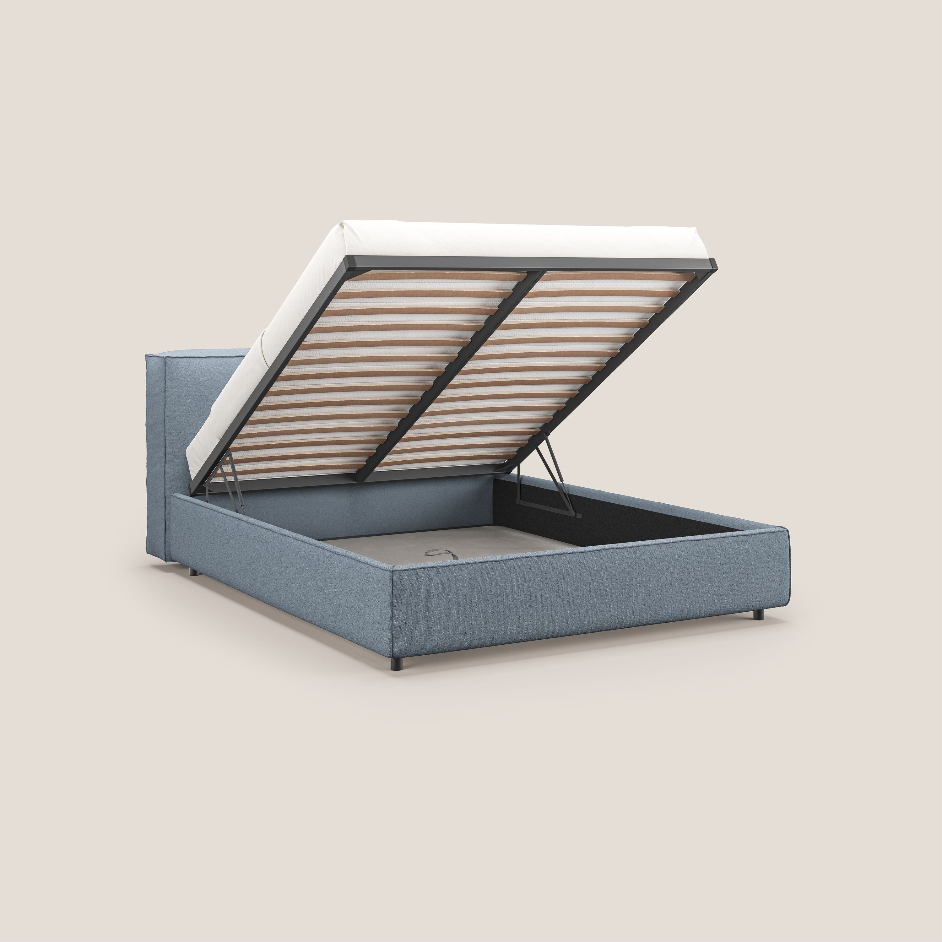 Cocoon letto imbottito contenitore sfoderabile in bouclet impermeabile T07 carta da zucchero - divani.store