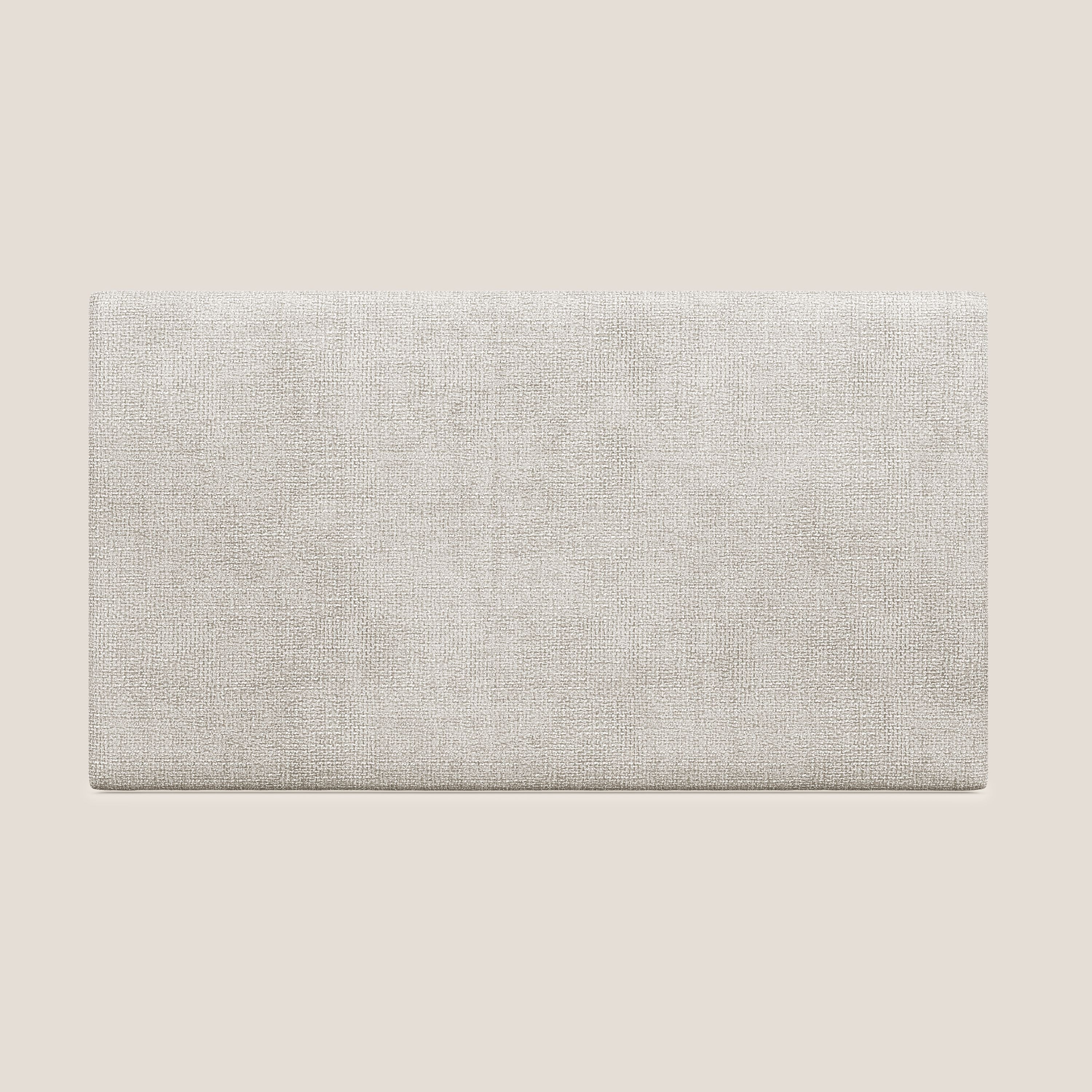 Testata pannello a muro media di varie dimensioni in morbido tessuto impermeabile T10 panna - divani.store