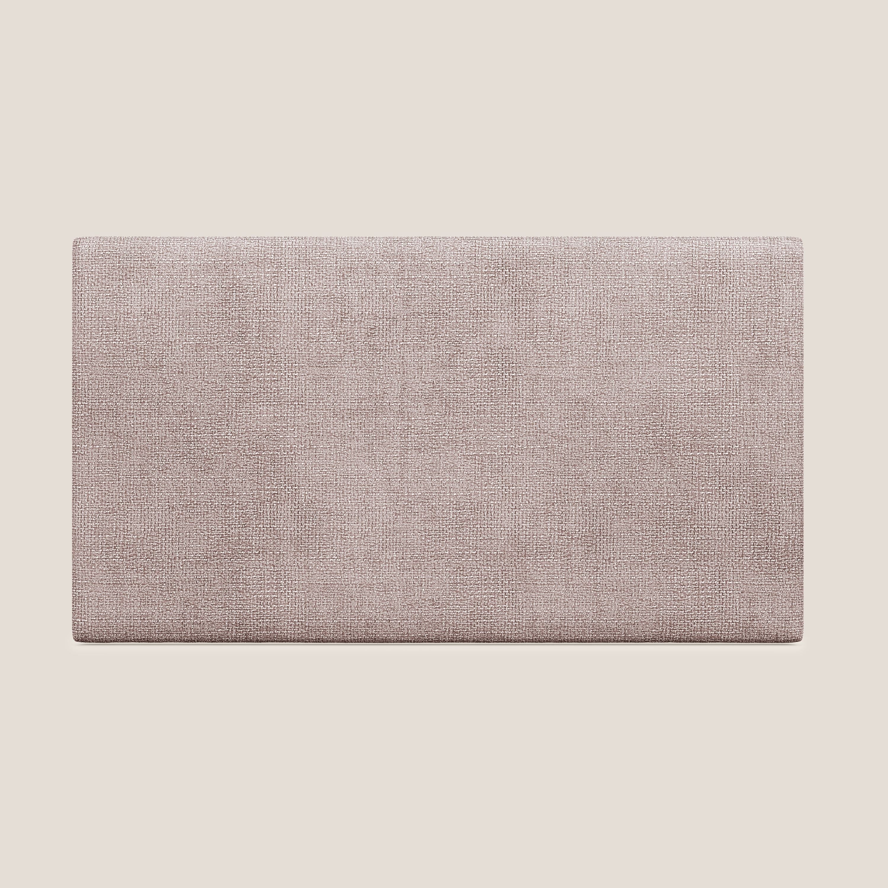 Testata pannello a muro media di varie dimensioni in morbido tessuto impermeabile T10 rosa - divani.store