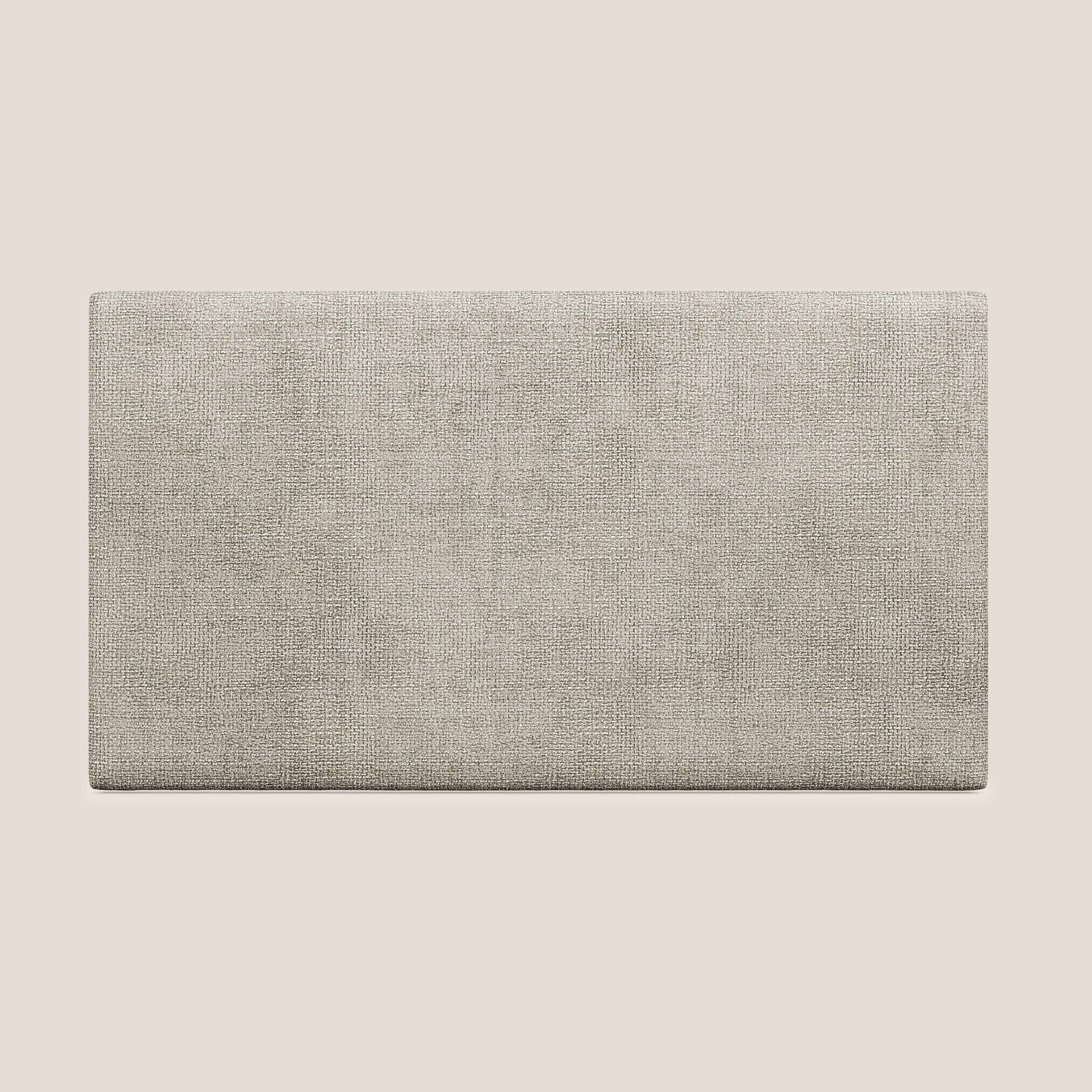 Testata pannello a muro grande di varie dimensioni in morbido tessuto impermeabile T10 tortora - divani.store