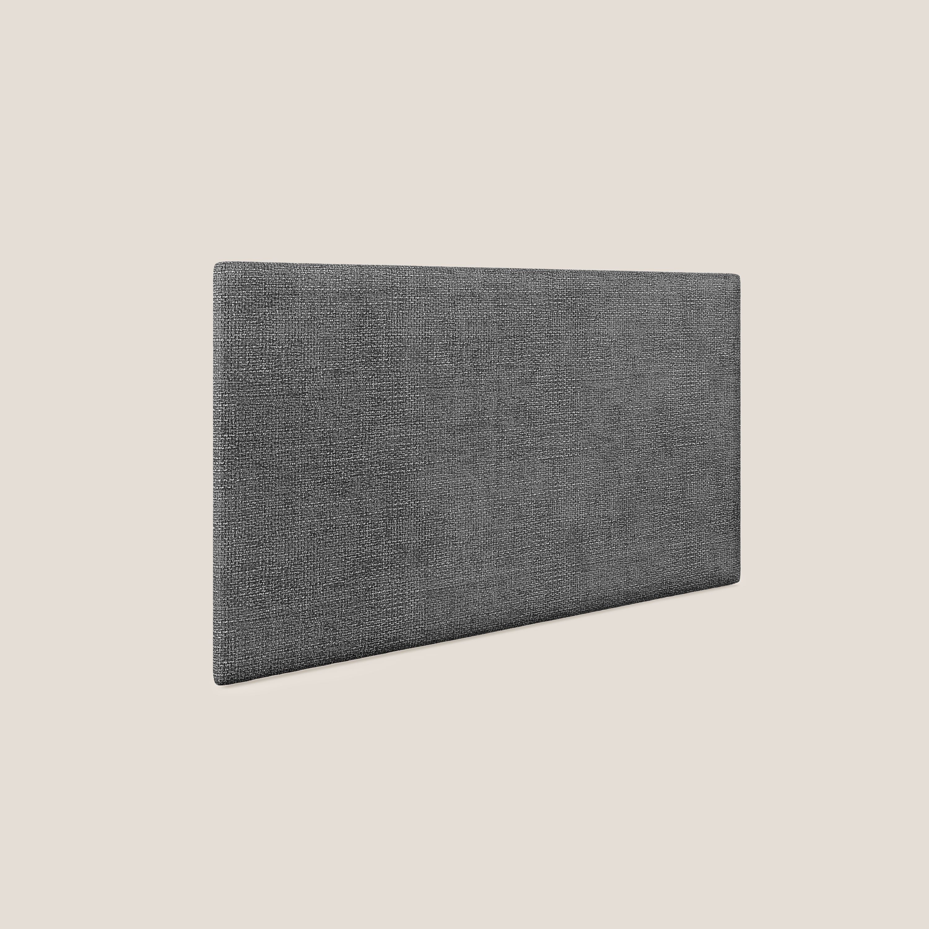 Testata pannello a muro grande di varie dimensioni in morbido tessuto impermeabile T10 antracite - divani.store