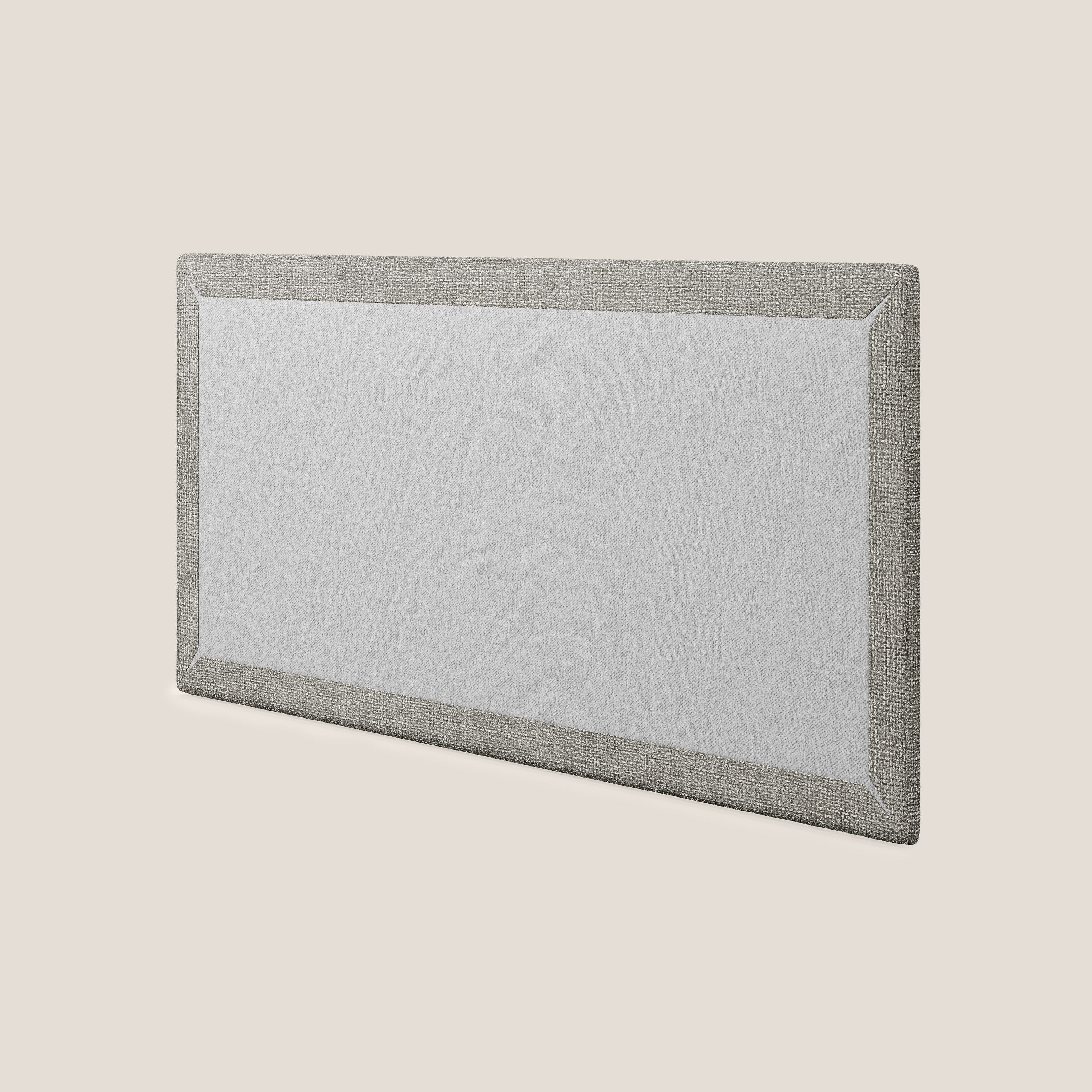 Testata pannello a muro grande di varie dimensioni in morbido tessuto impermeabile T10 talpa - divani.store