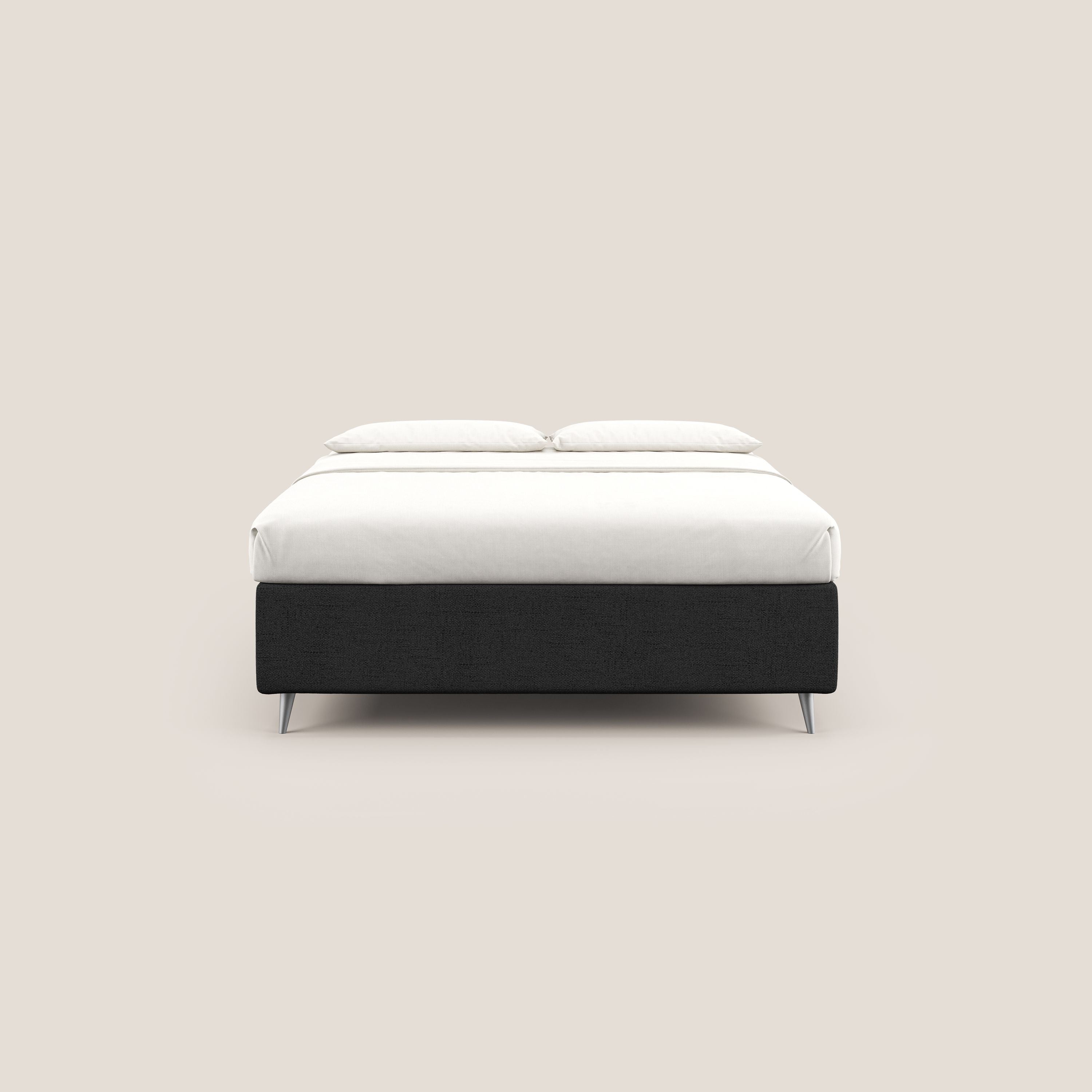 Febe sommier compatto con grande capienza del contenitore in tessuto impermeabile T03 antracite - divani.store