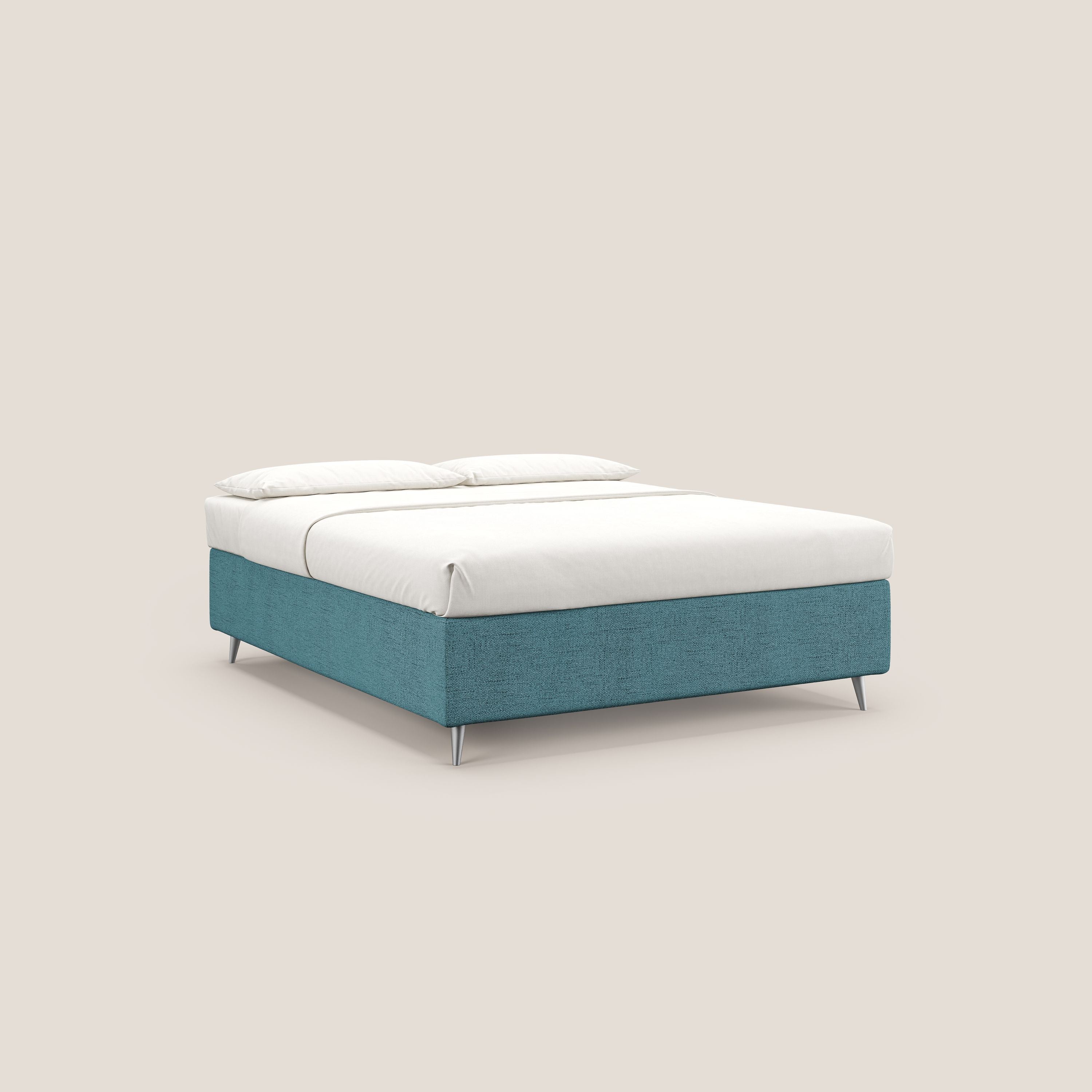 Febe sommier compatto con grande capienza del contenitore in tessuto impermeabile T03 azzurro - divani.store