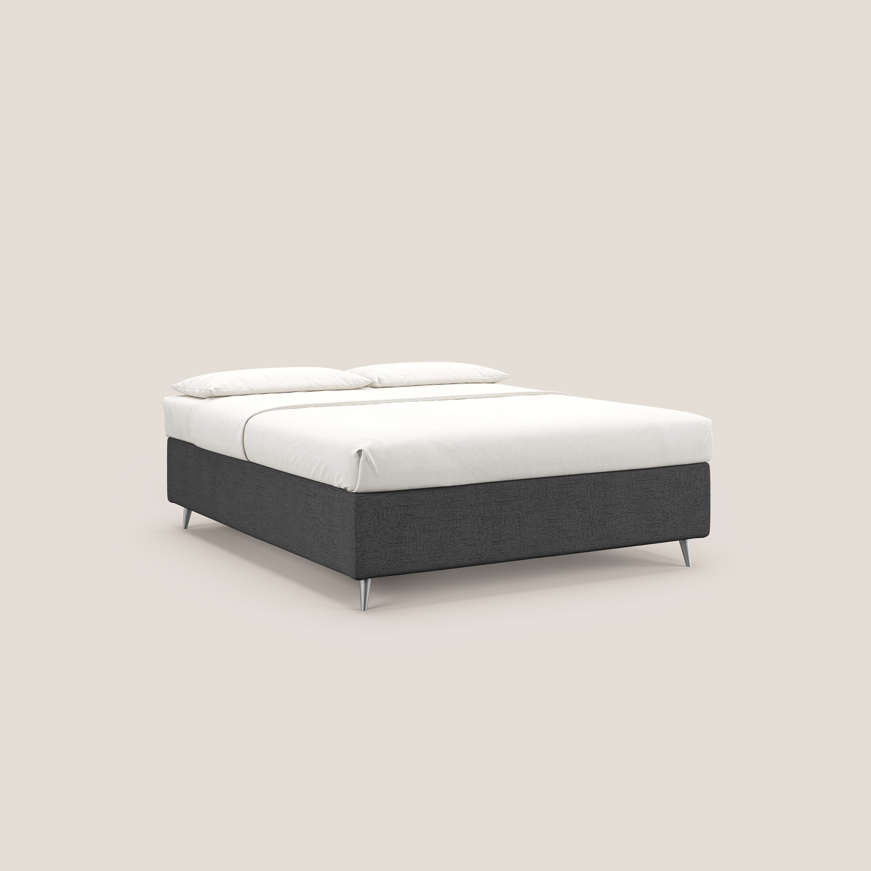Febe sommier compatto con grande capienza del contenitore in tessuto impermeabile T03 grigio - divani.store