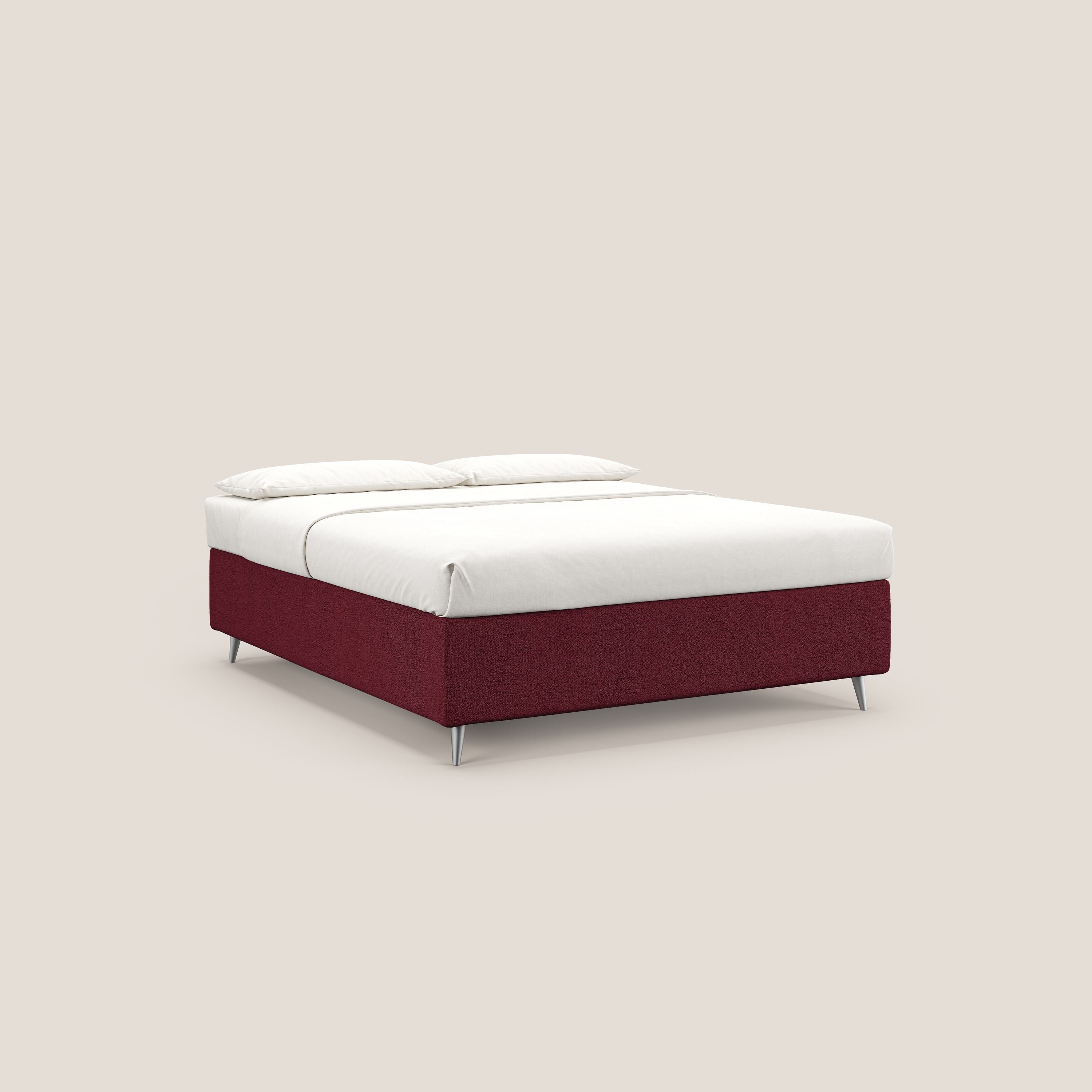 Febe sommier compatto con grande capienza del contenitore in tessuto impermeabile T03 rosso - divani.store