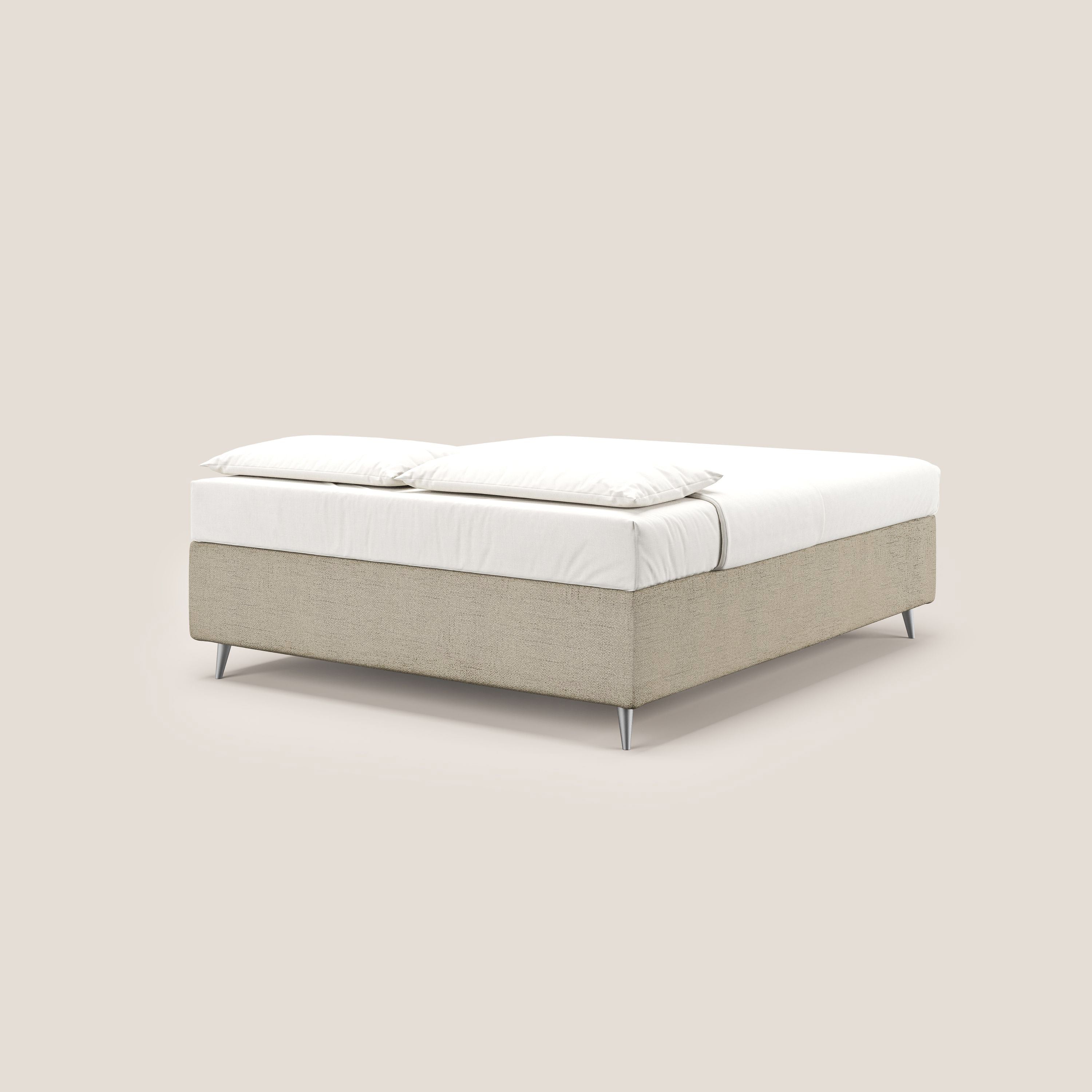Febe sommier compatto con grande capienza del contenitore in tessuto impermeabile T03 beige - divani.store