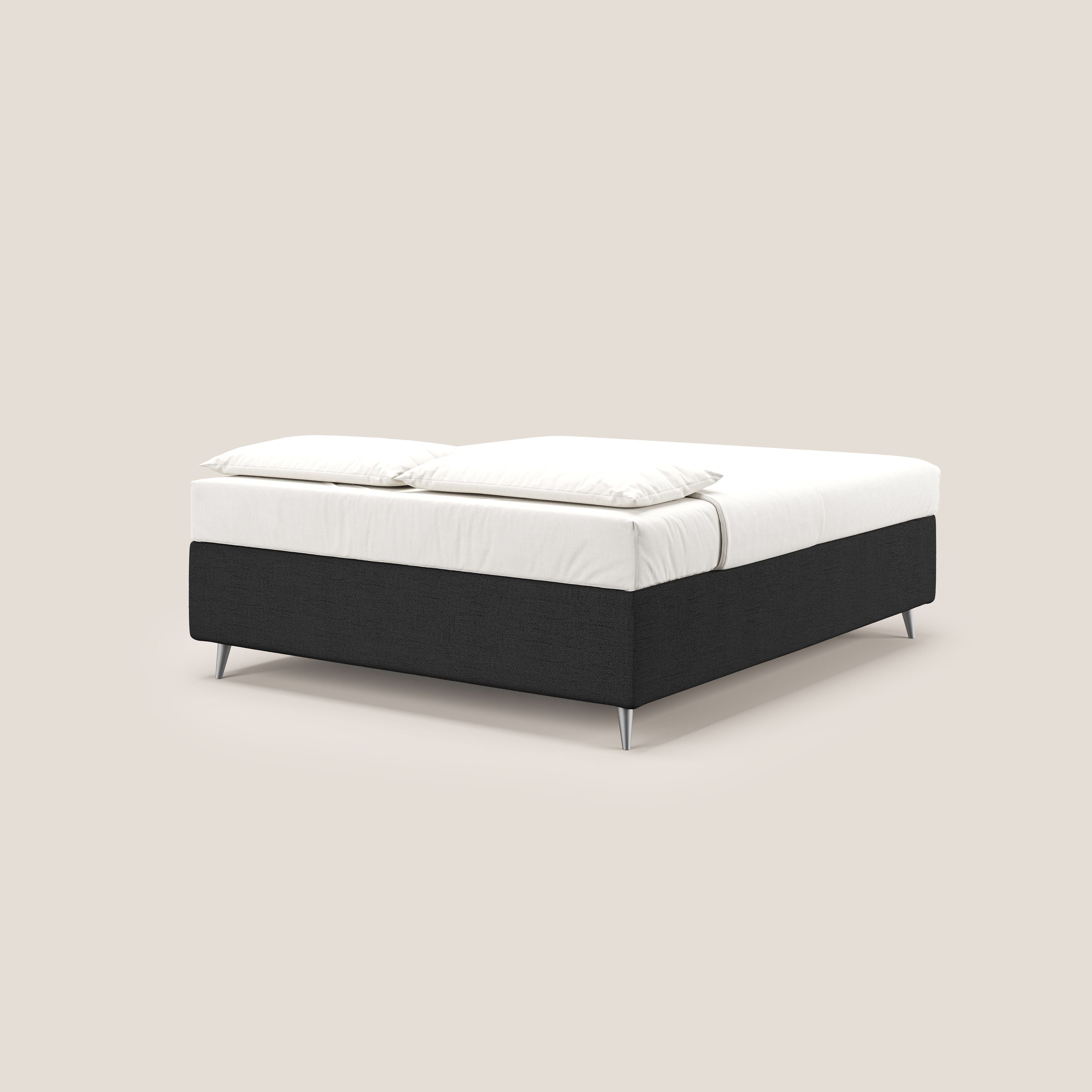 Febe sommier compatto con grande capienza del contenitore in tessuto impermeabile T03 antracite - divani.store