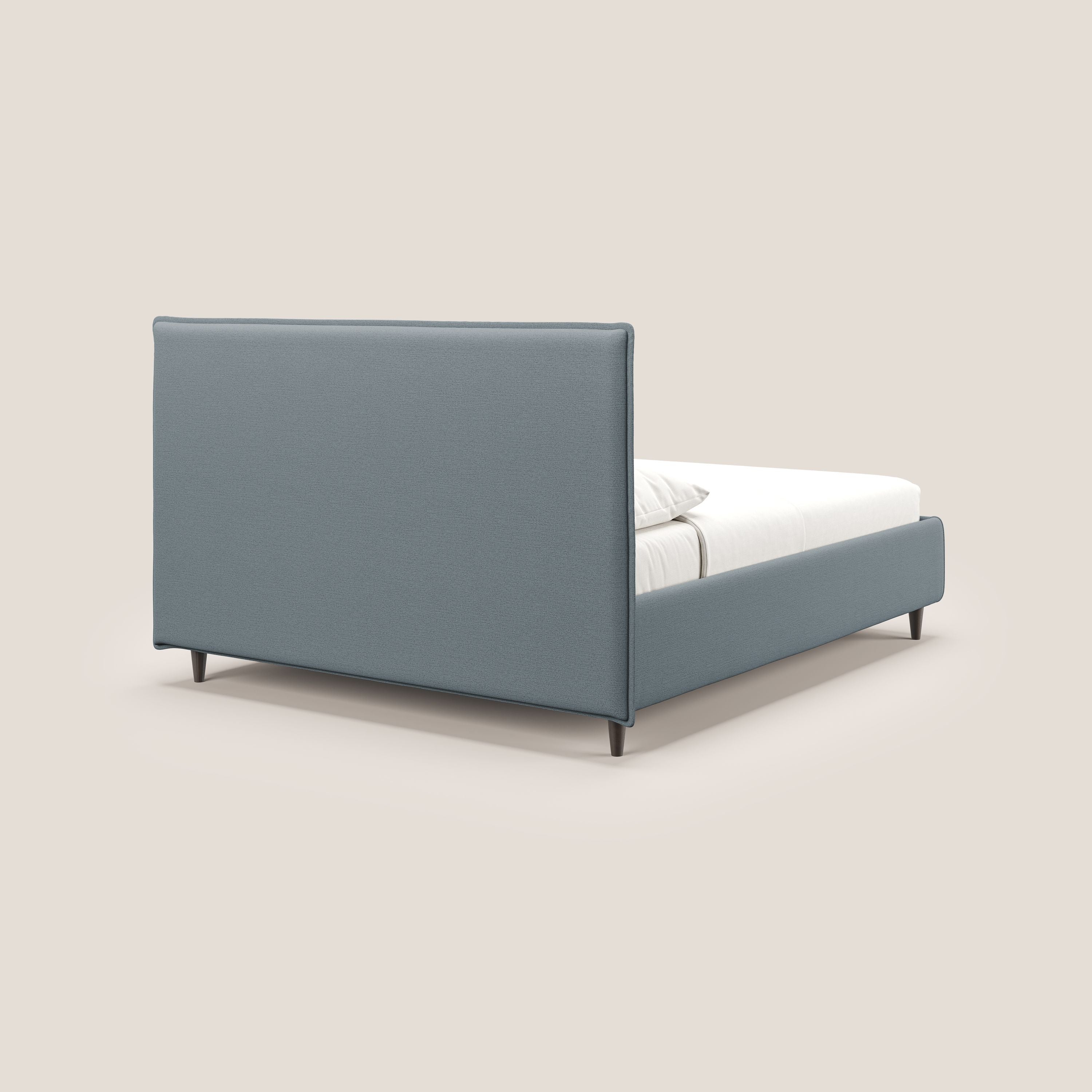 Hunter letto imbottito contenitore sfoderabile in tessuto impermeabile fiammato T19 carta da zucchero - divani.store