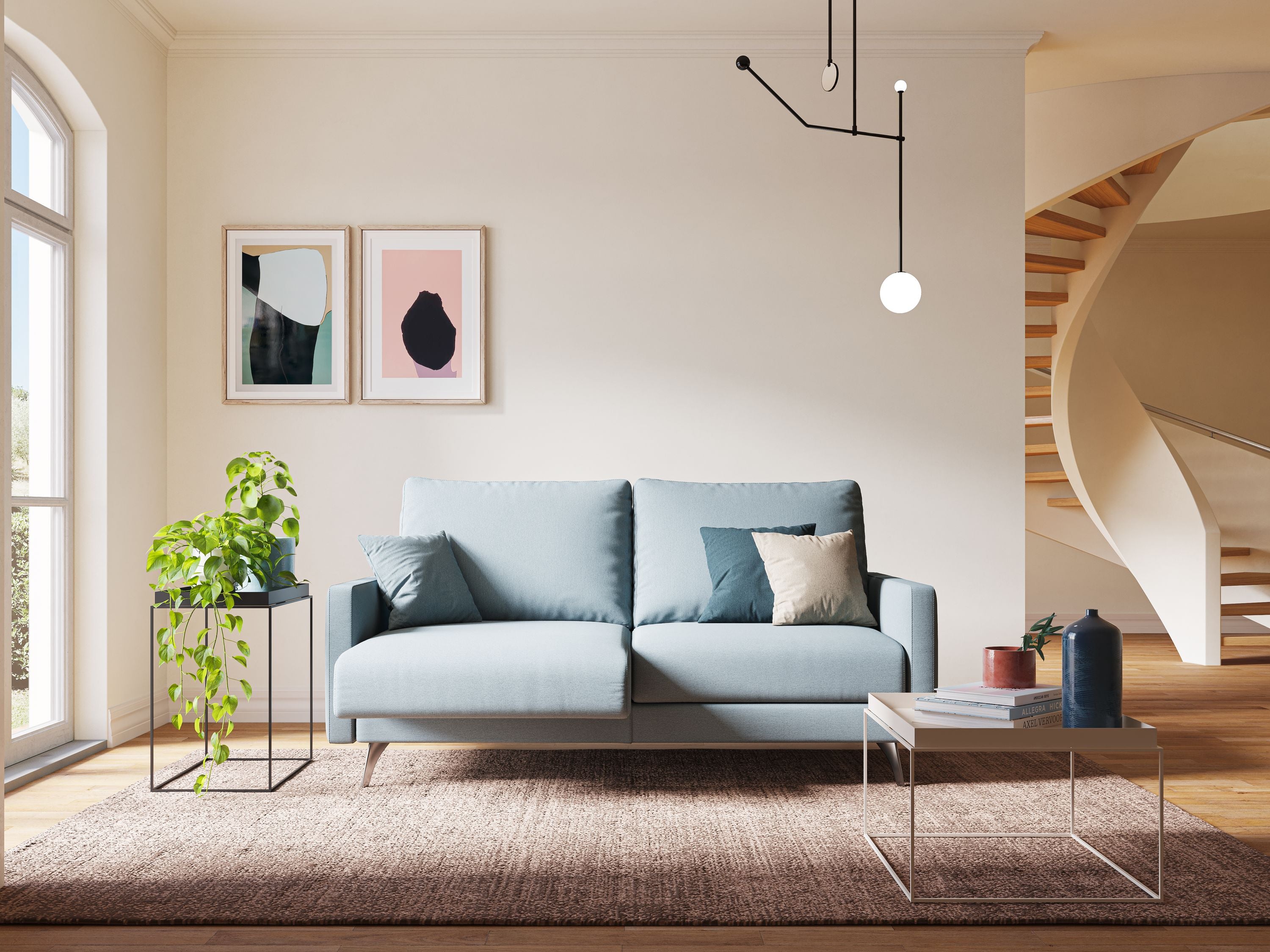 Klimt divano con sedute allungabili e schienali in piuma d'oca in tessuto smacchiabile T05 carta da zucchero - divani.store