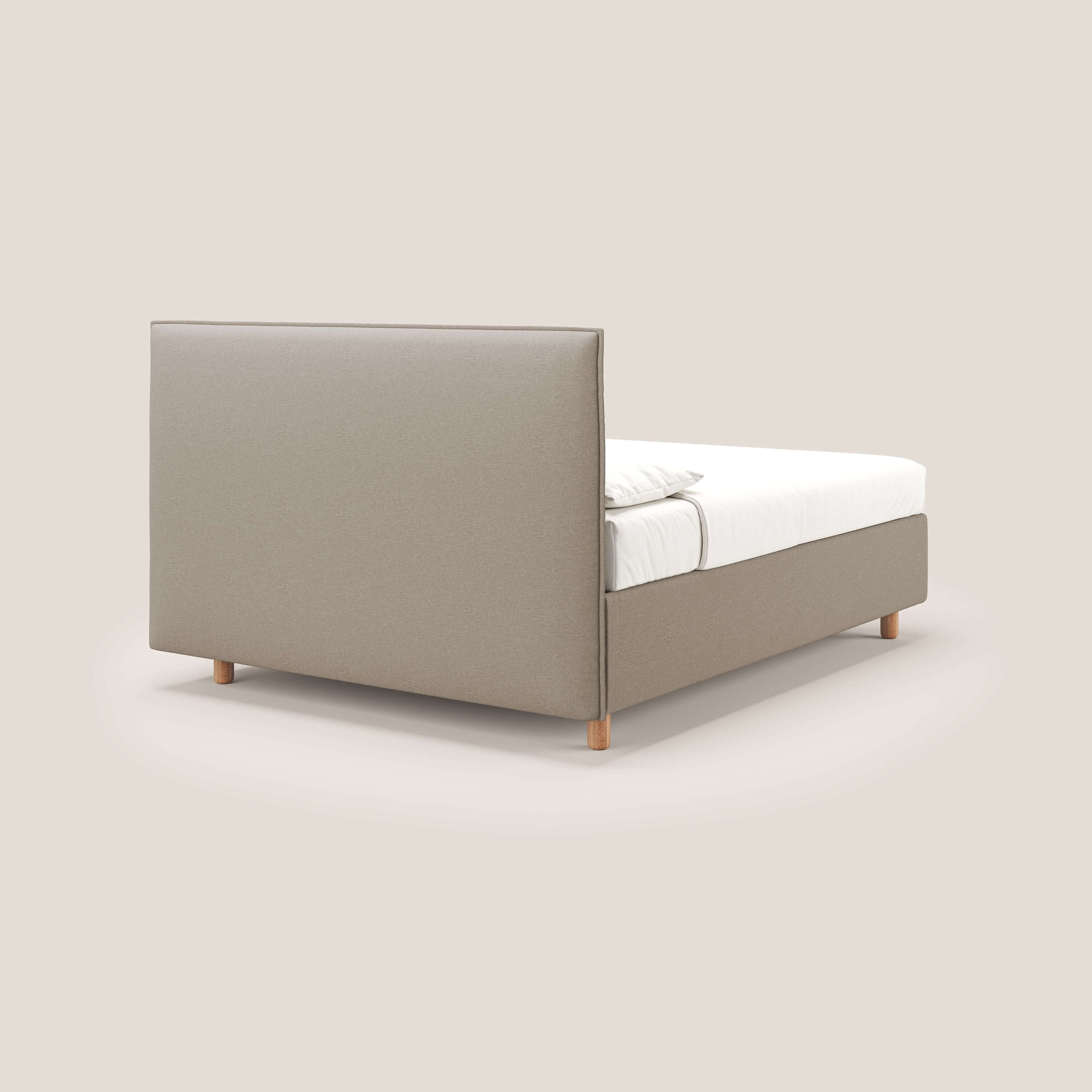 Lothar letto contenitore maxi dalle dimensioni contenute in tessuto impermeabile T13 beige - divani.store