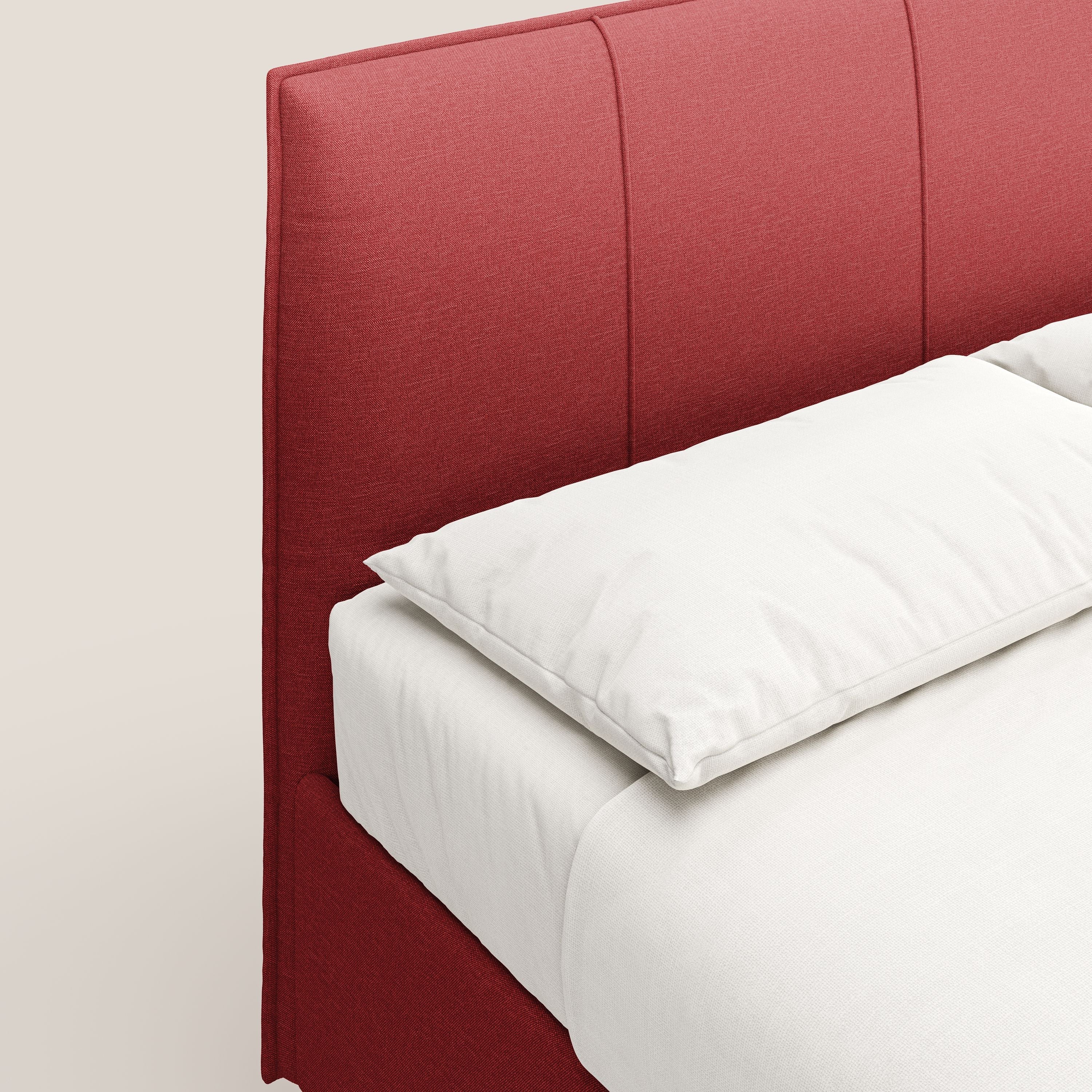 Lothar letto contenitore maxi dalle dimensioni contenute in tessuto impermeabile T13 rosso - divani.store