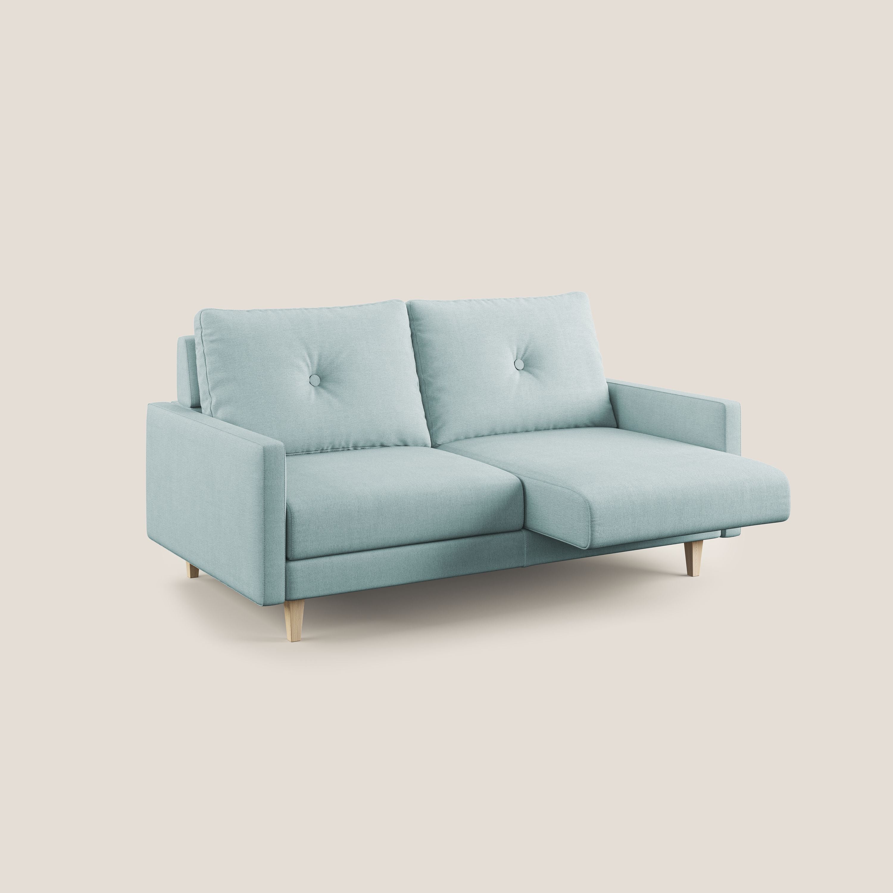 Matisse divano con sedute allungabili e schienali in piuma d'oca in tessuto smacchiabile T17 - divani.store