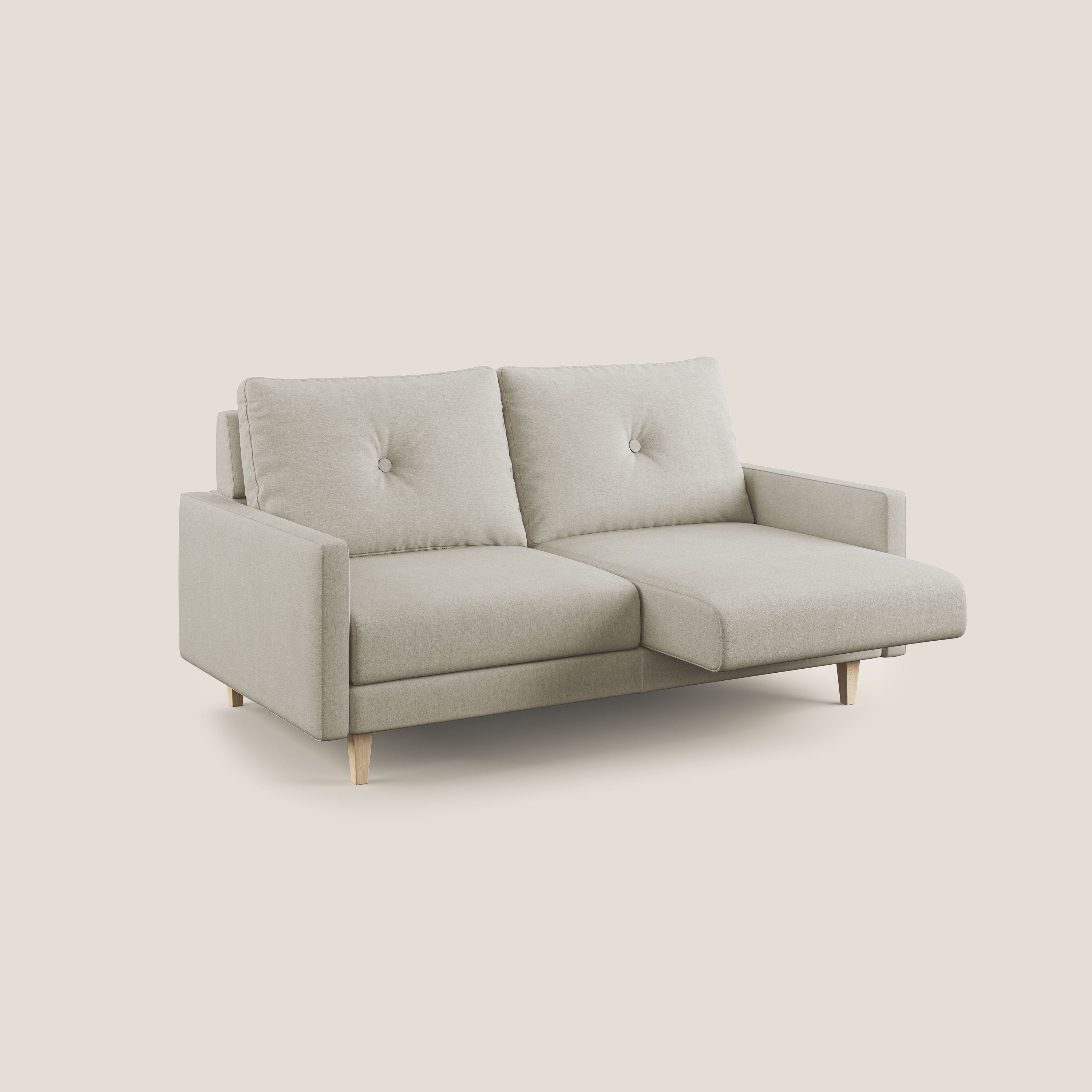 Matisse divano con sedute allungabili e schienali in piuma d'oca in tessuto smacchiabile T17 - divani.store