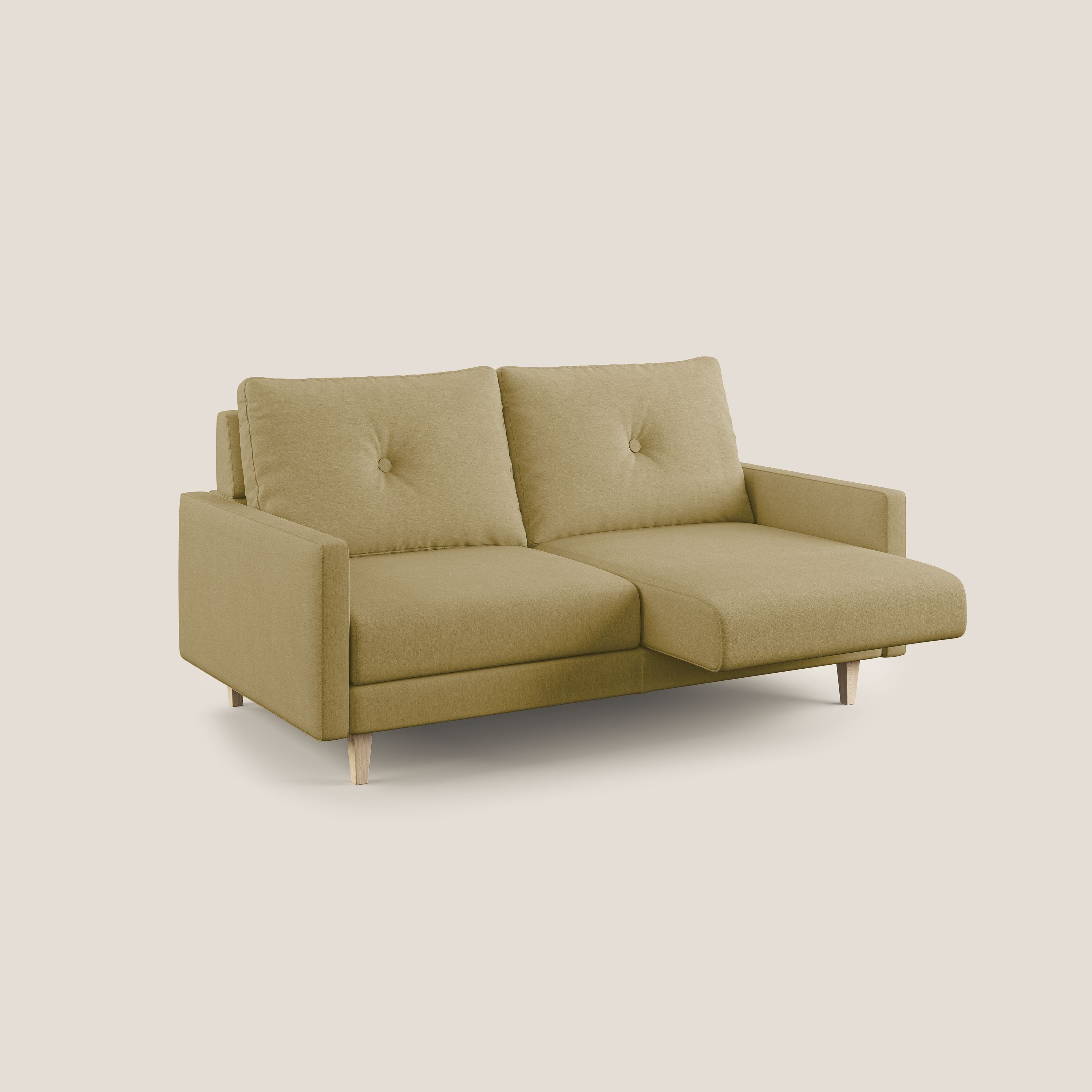 Matisse divano con sedute allungabili e schienali in piuma d'oca in tessuto smacchiabile T17 - divani.store