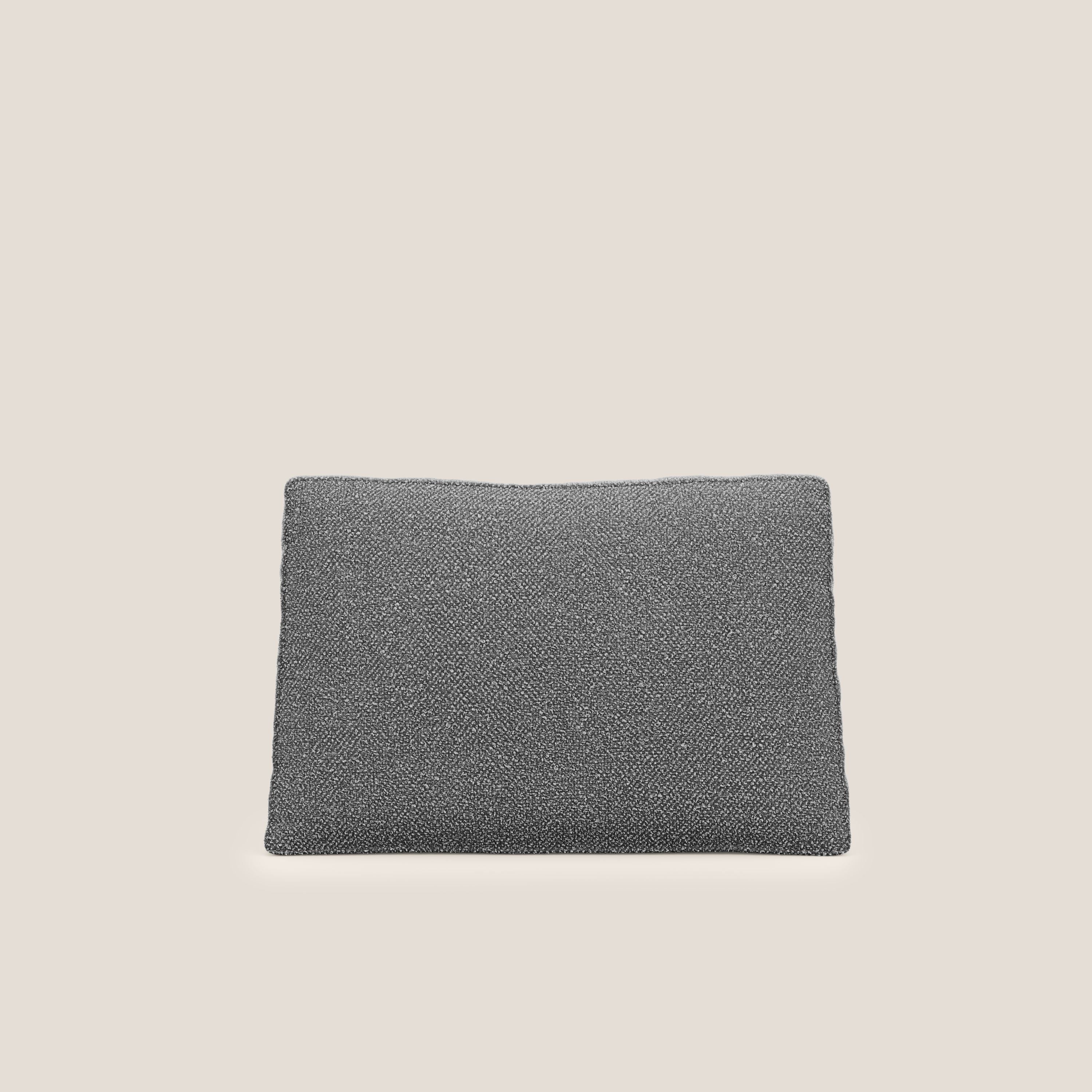 Nettuno cuscino schienale realizzato in tessuto bouclè impermeabile T07 antracite - divani.store