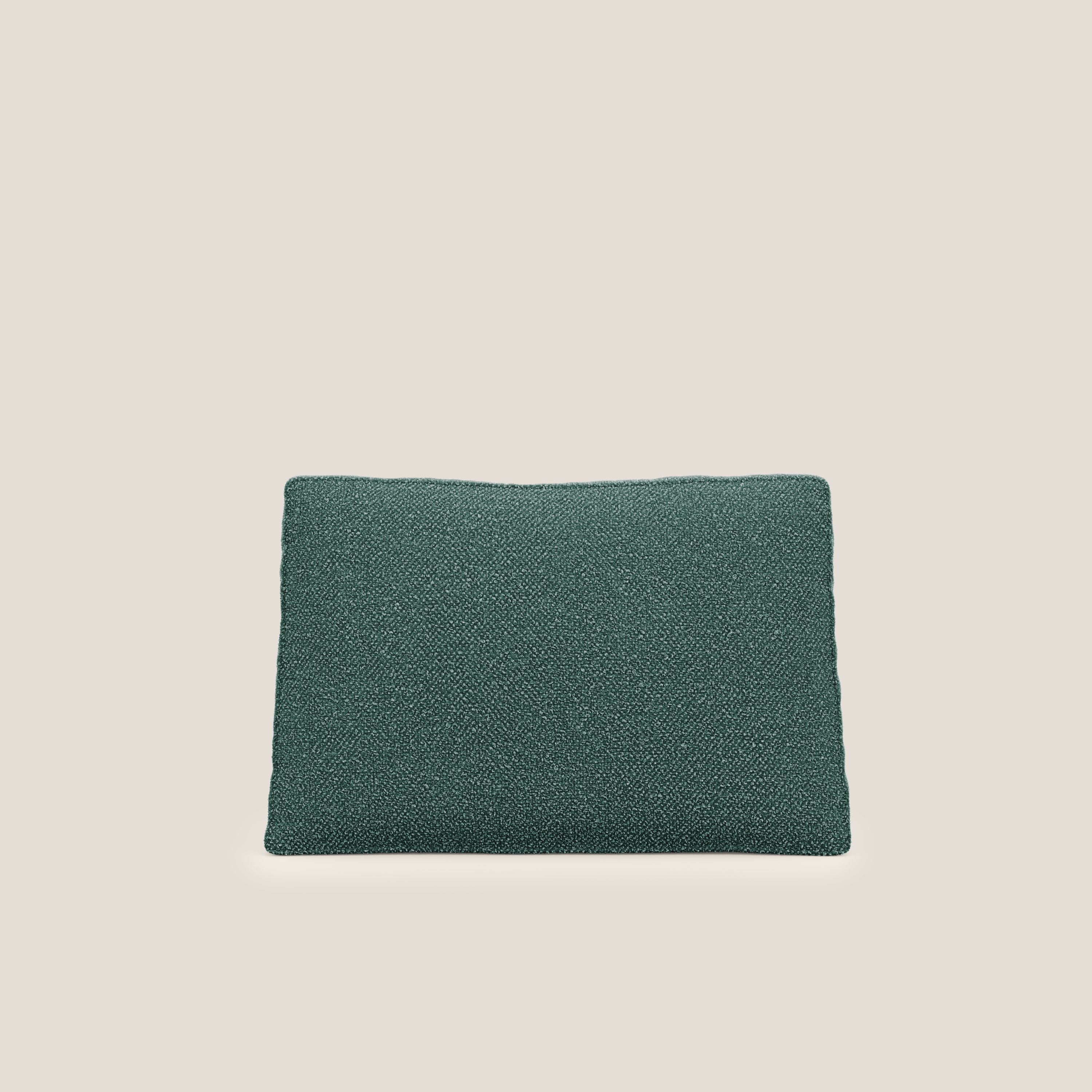 Nettuno cuscino schienale realizzato in tessuto bouclè impermeabile T07 verde - divani.store