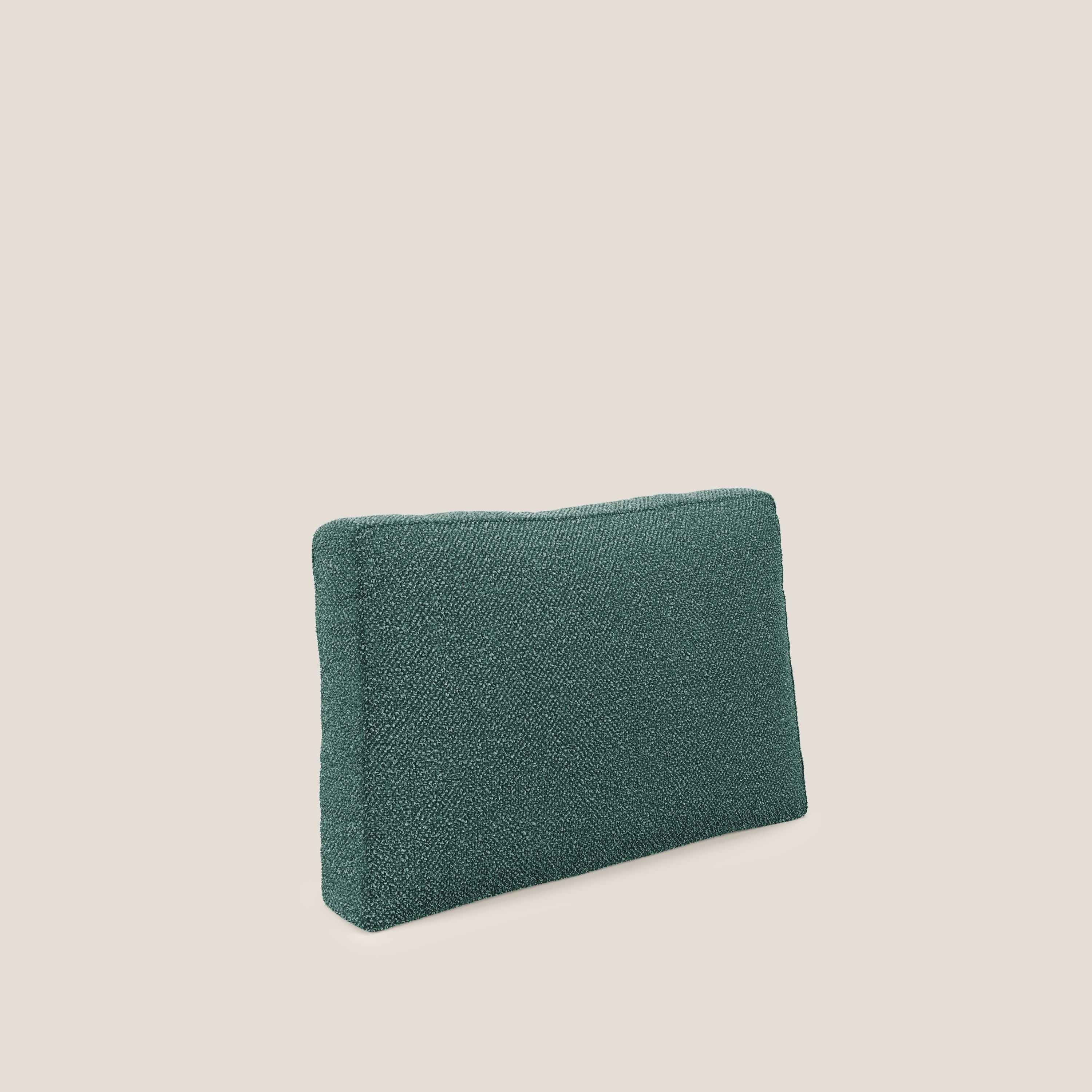 Nettuno cuscino schienale realizzato in tessuto bouclè impermeabile T07 verde - divani.store