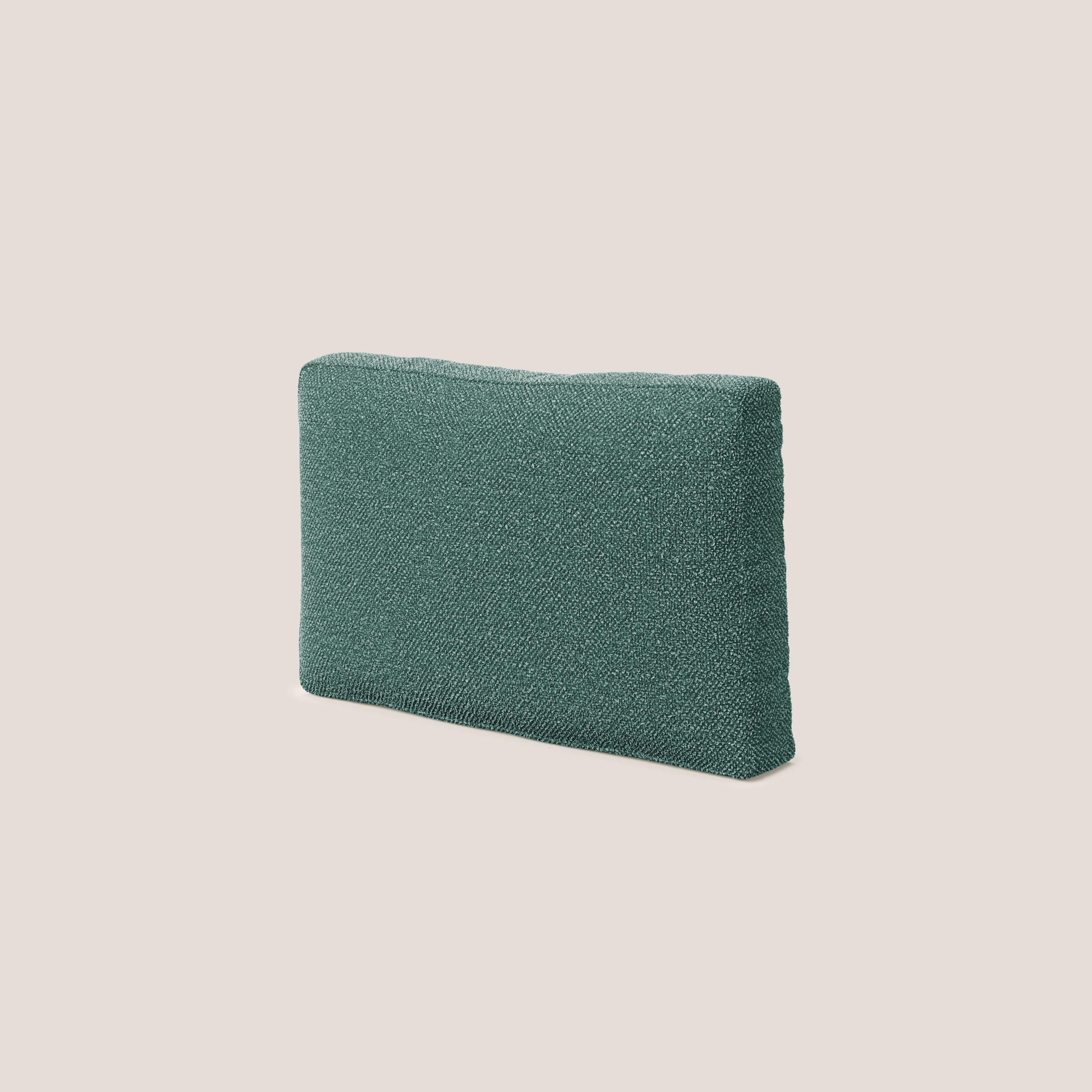Nettuno cuscino schienale realizzato in tessuto bouclè impermeabile T07 verde - divani.store