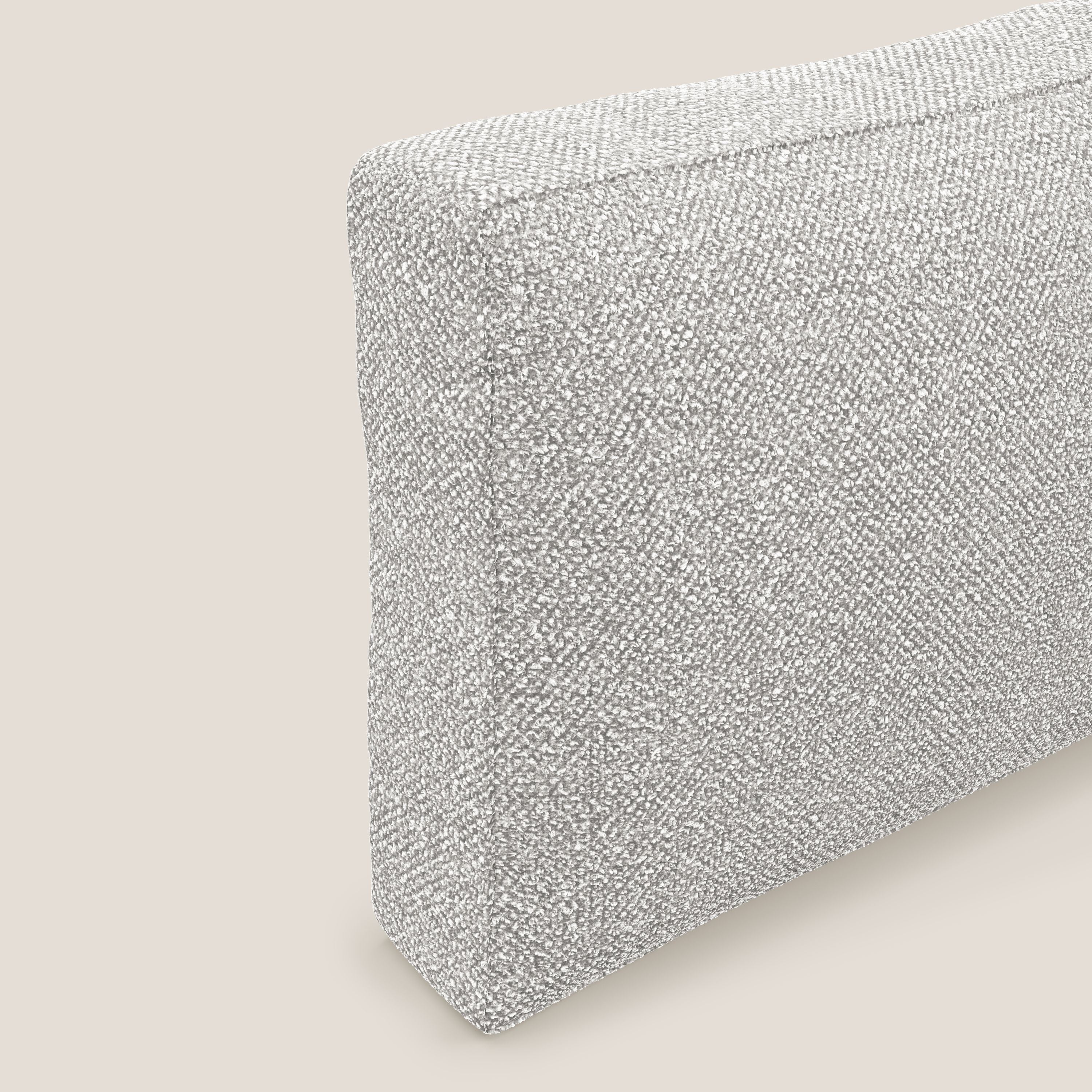 Nettuno cuscino schienale realizzato in tessuto bouclè impermeabile T07 grigio - divani.store