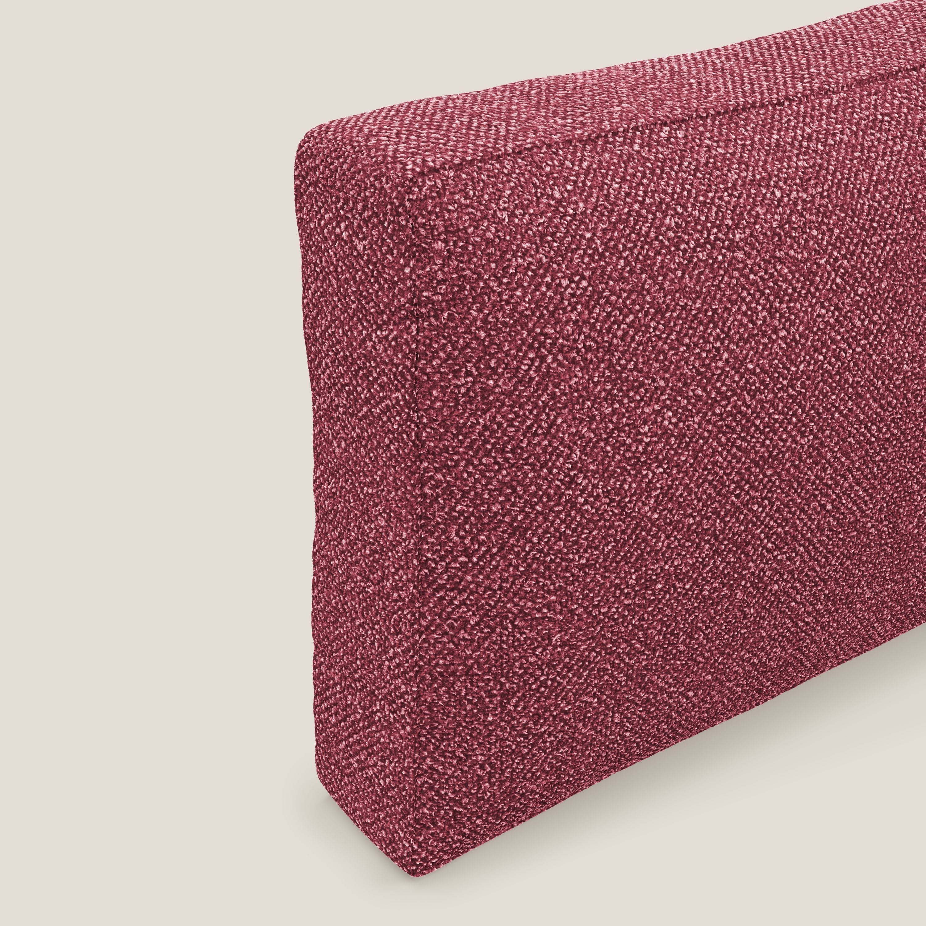 Nettuno cuscino schienale realizzato in tessuto bouclè impermeabile T07 rosso - divani.store