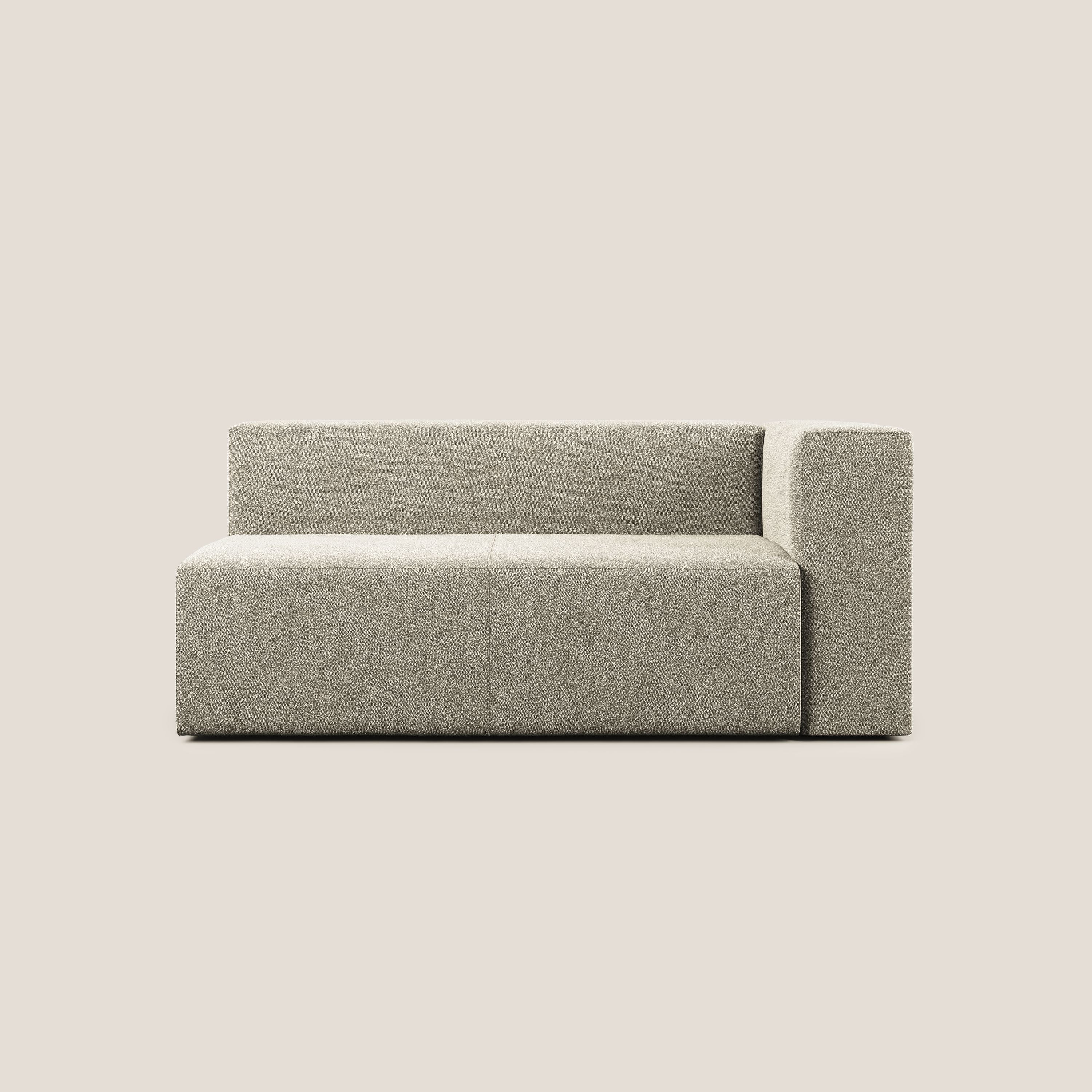 Nettuno modulo angolo/laterale maxi in morbido tessuto bouclè T07 beige - divani.store