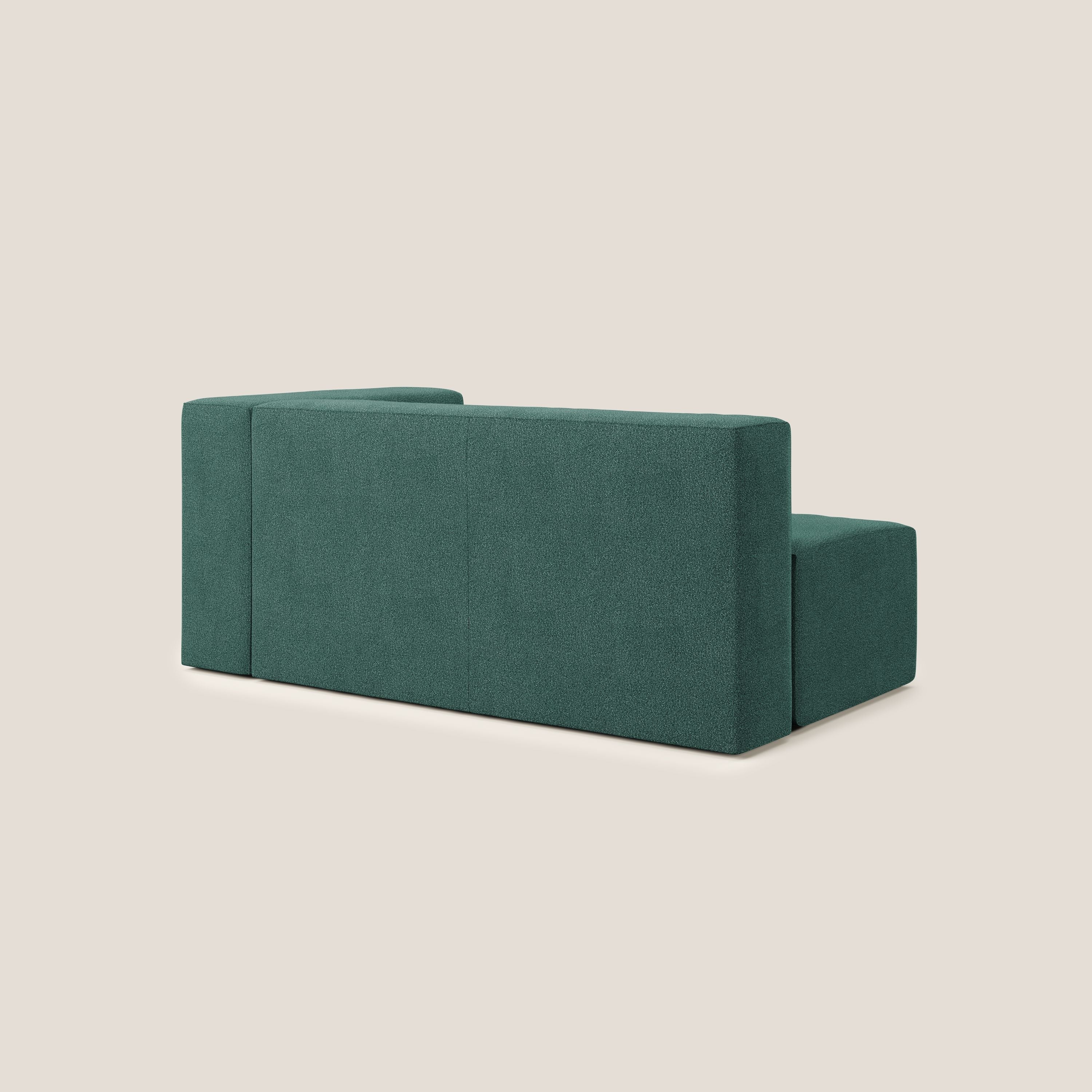 Nettuno modulo angolo/laterale maxi in morbido tessuto bouclè T07 verde - divani.store