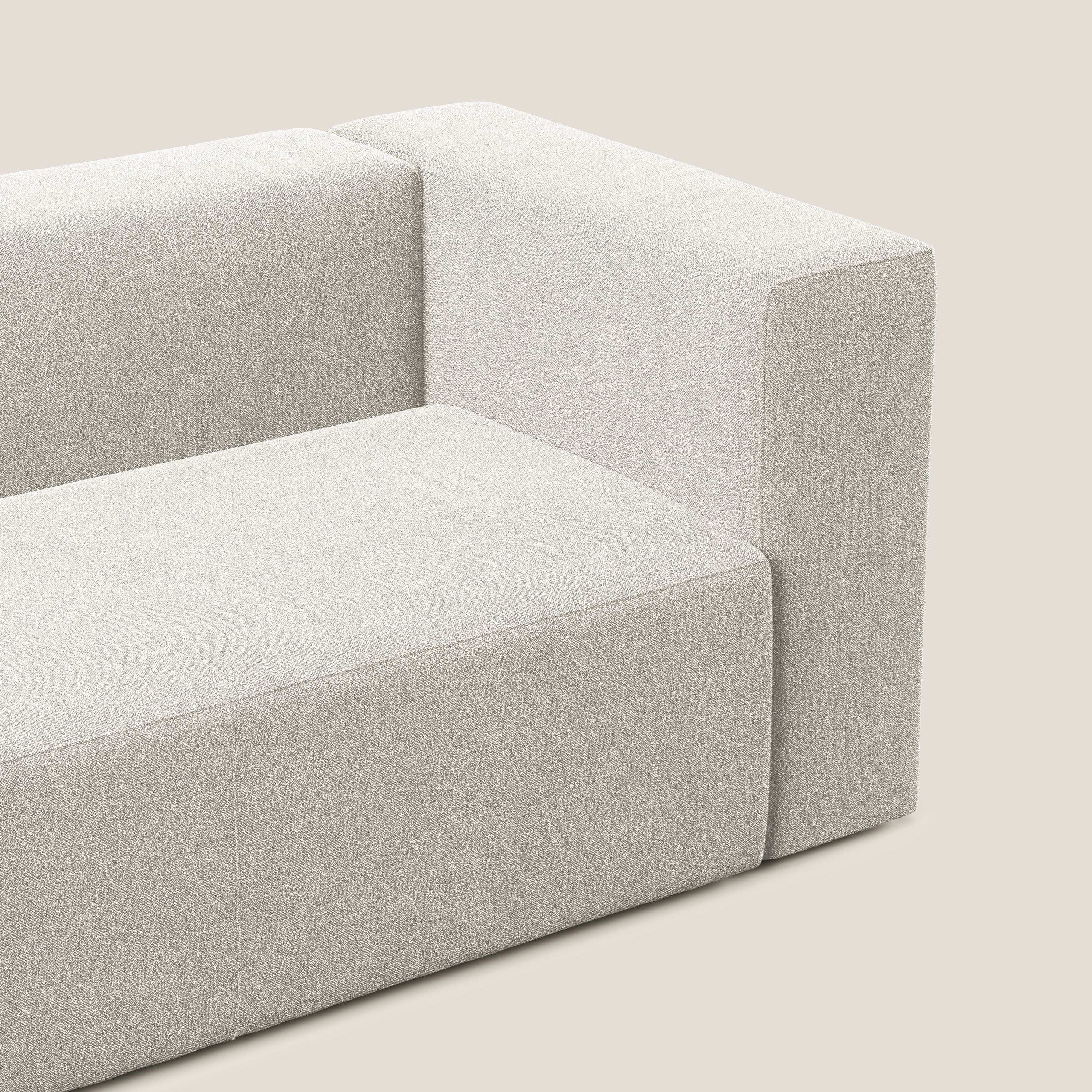 Nettuno modulo angolo/laterale maxi in morbido tessuto bouclè T07 bianco - divani.store