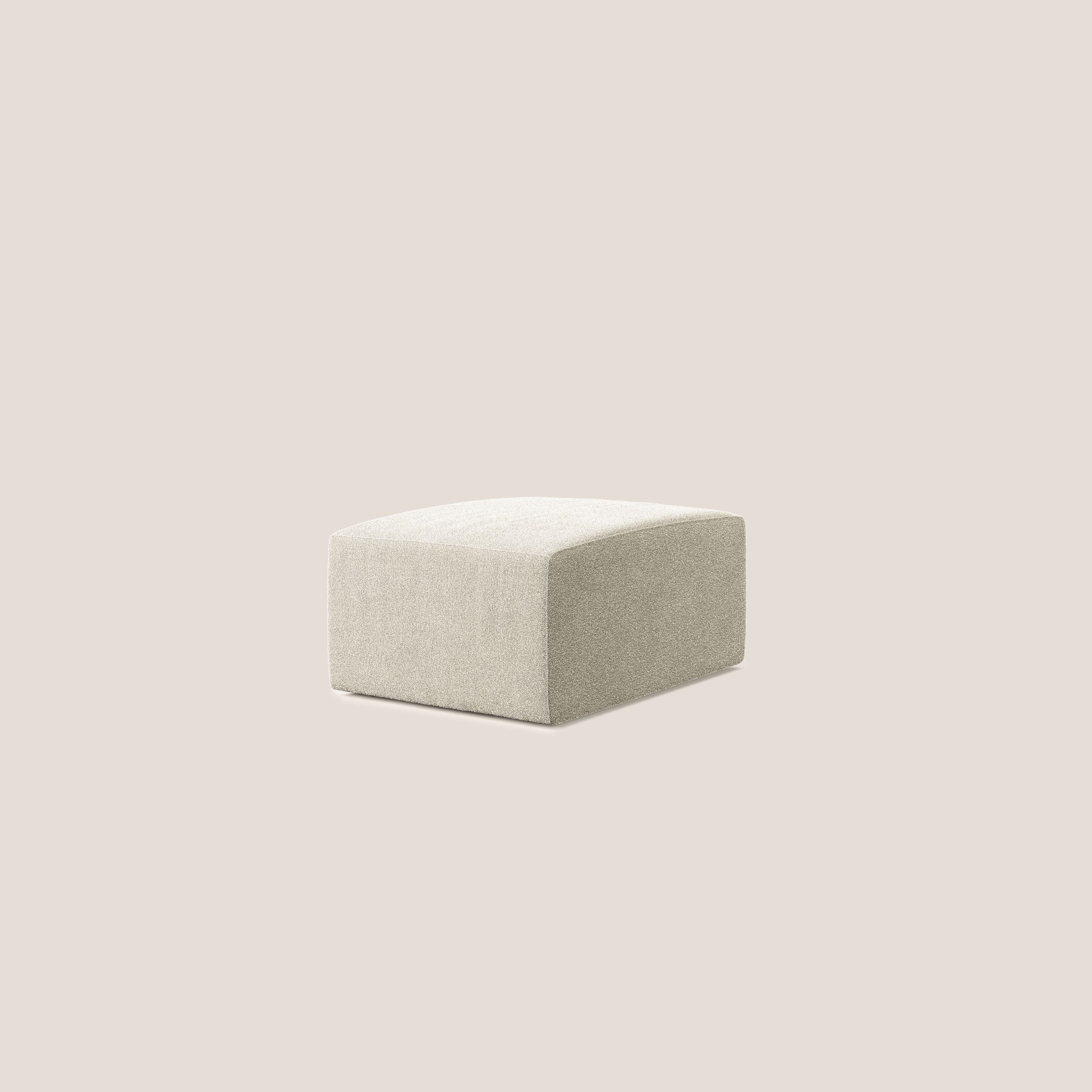 Nettuno modulo pouf in morbido tessuto bouclè T07 beige - divani.store