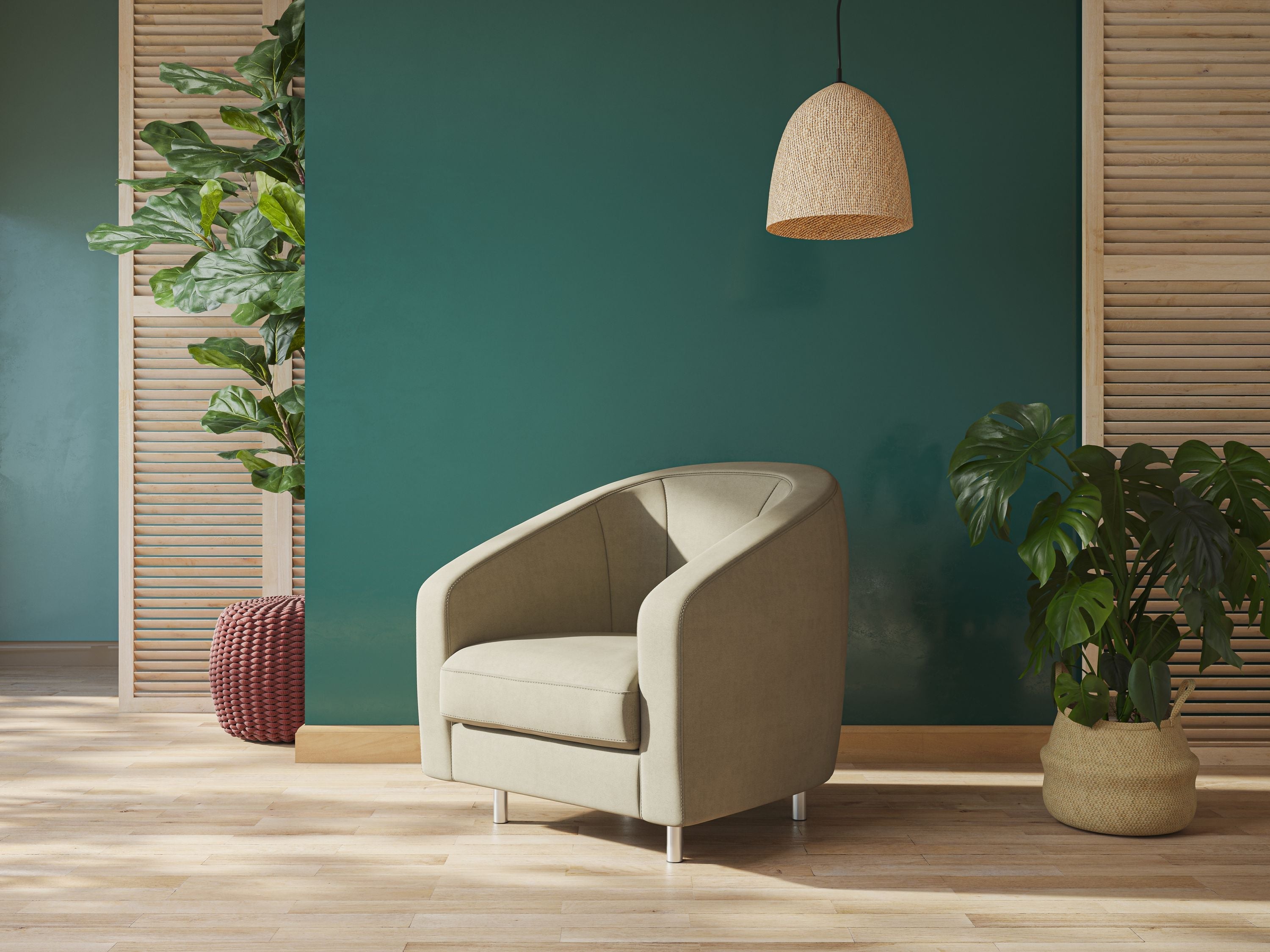 Sally Poltroncina in tessuto morbido impermeabile T02 panna - divani.store