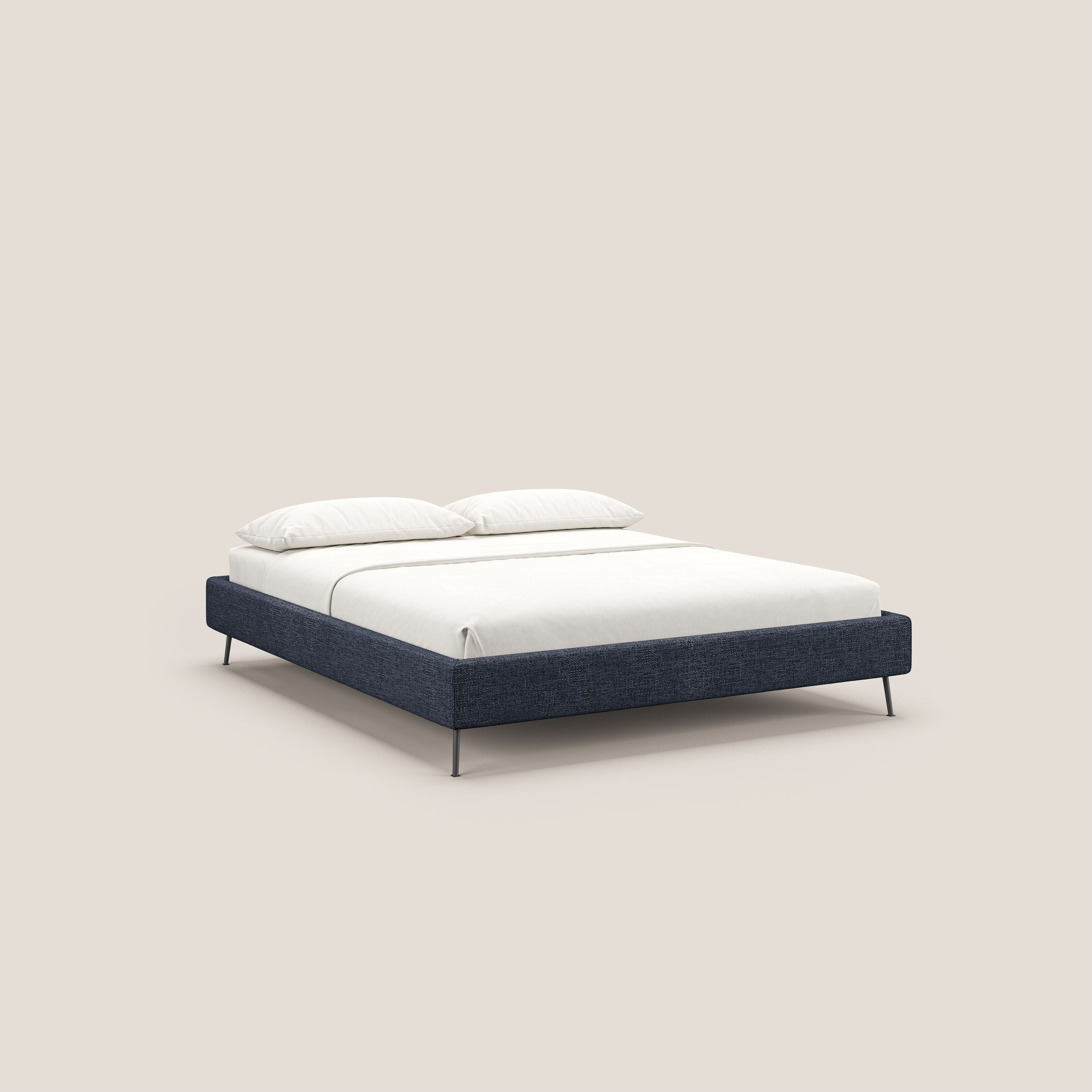 Steve sommier giroletto piedi alti in tessuto impermeabile T10 blu - divani.store