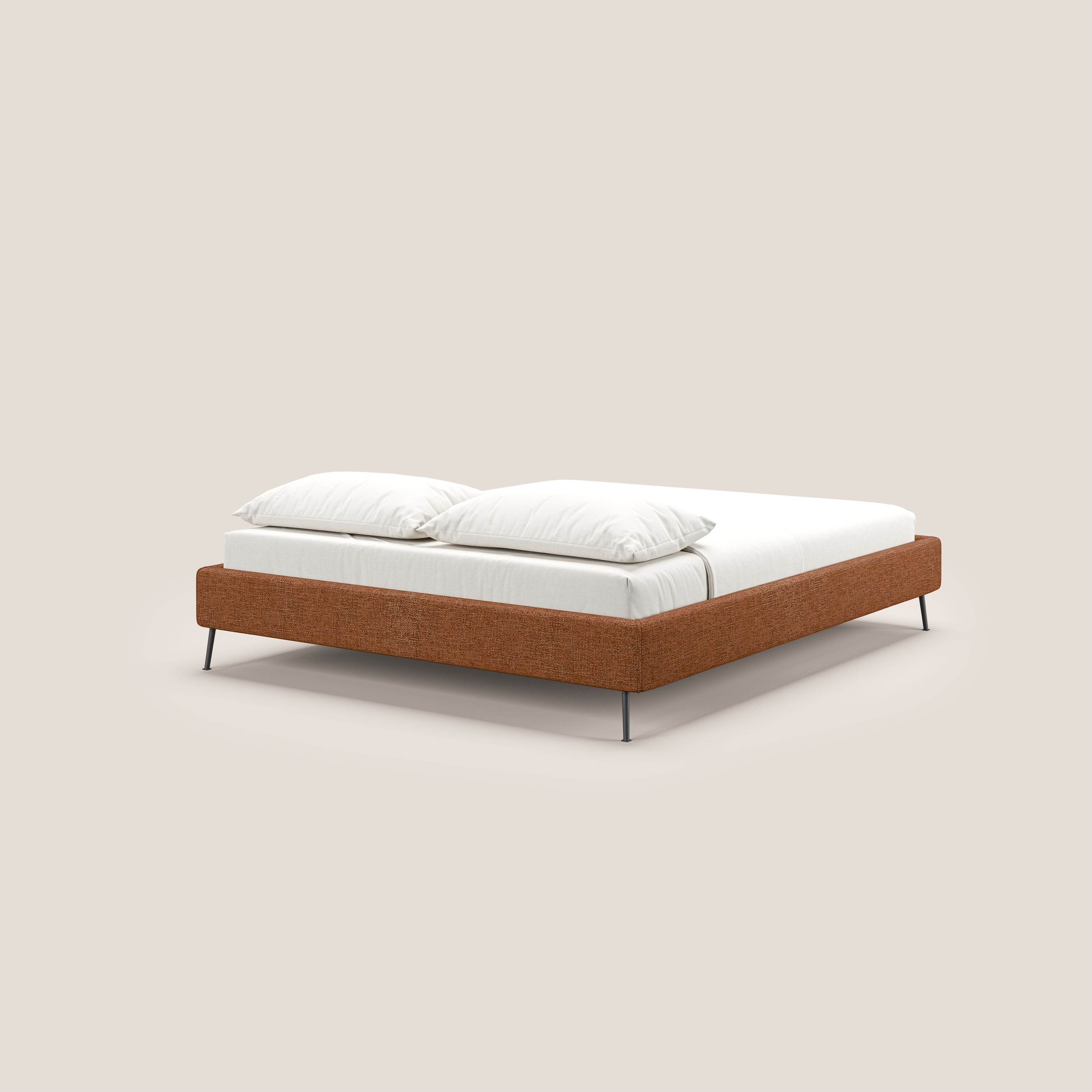 Steve sommier giroletto piedi alti in tessuto impermeabile T10 arancio - divani.store