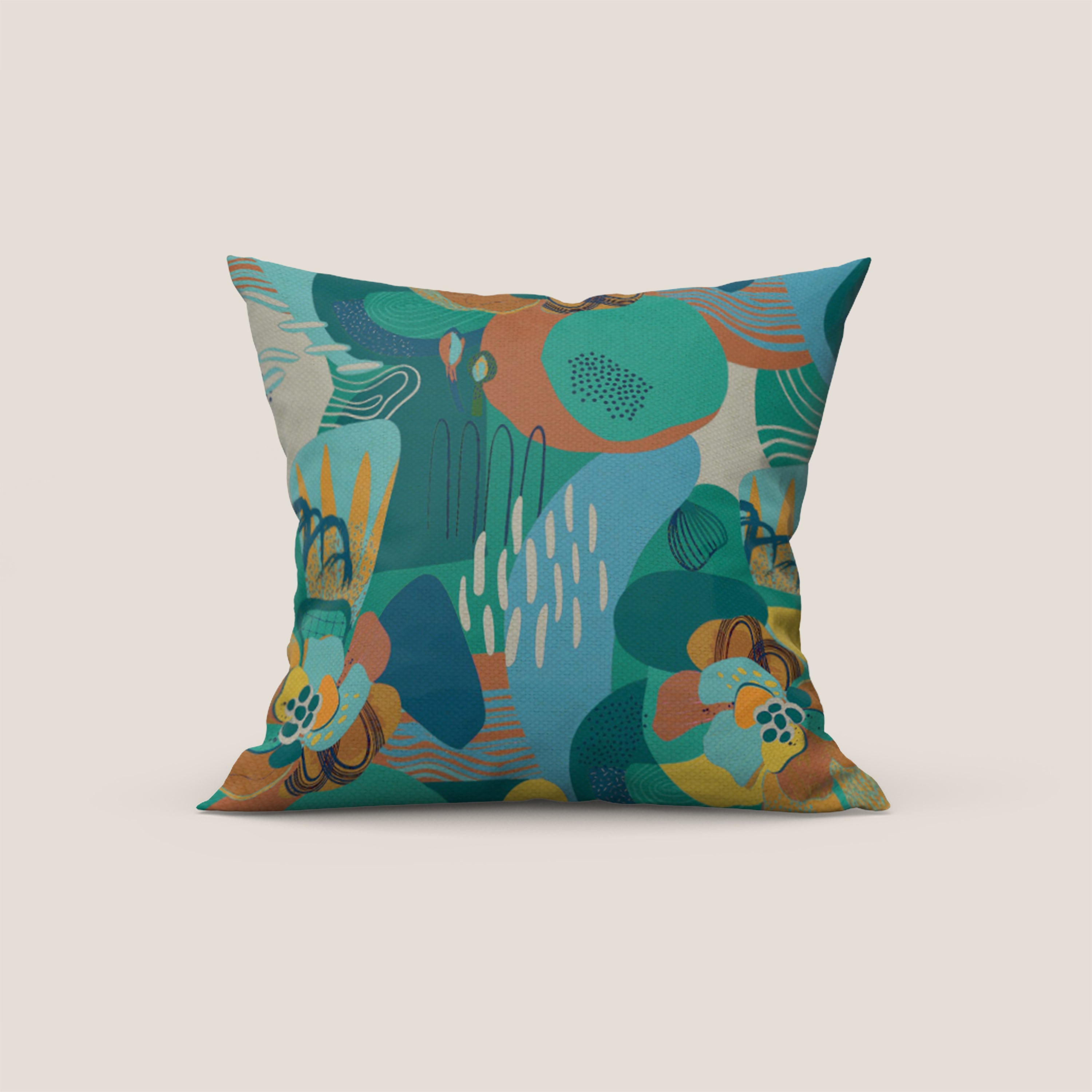 Joy collezione cuscini a fantasie multicolor in tessuto fresco cotone impermeabile - divani.store