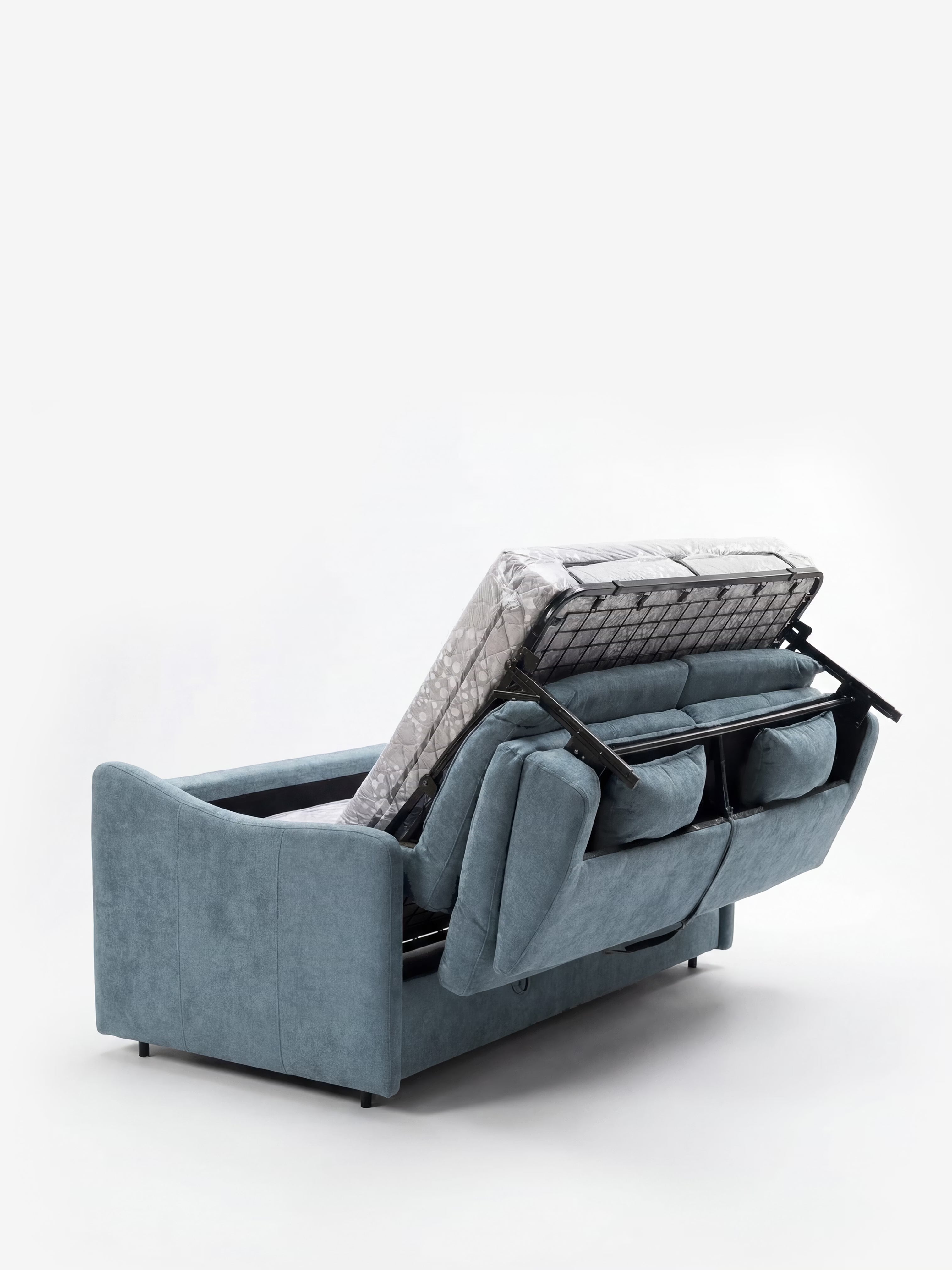 Lodovico Schlafsofa 3-Sitzer mit Matratze HOCH 20 cm aus schmutzabweisendem, Oeko-Tex-zertifiziertem Stoff