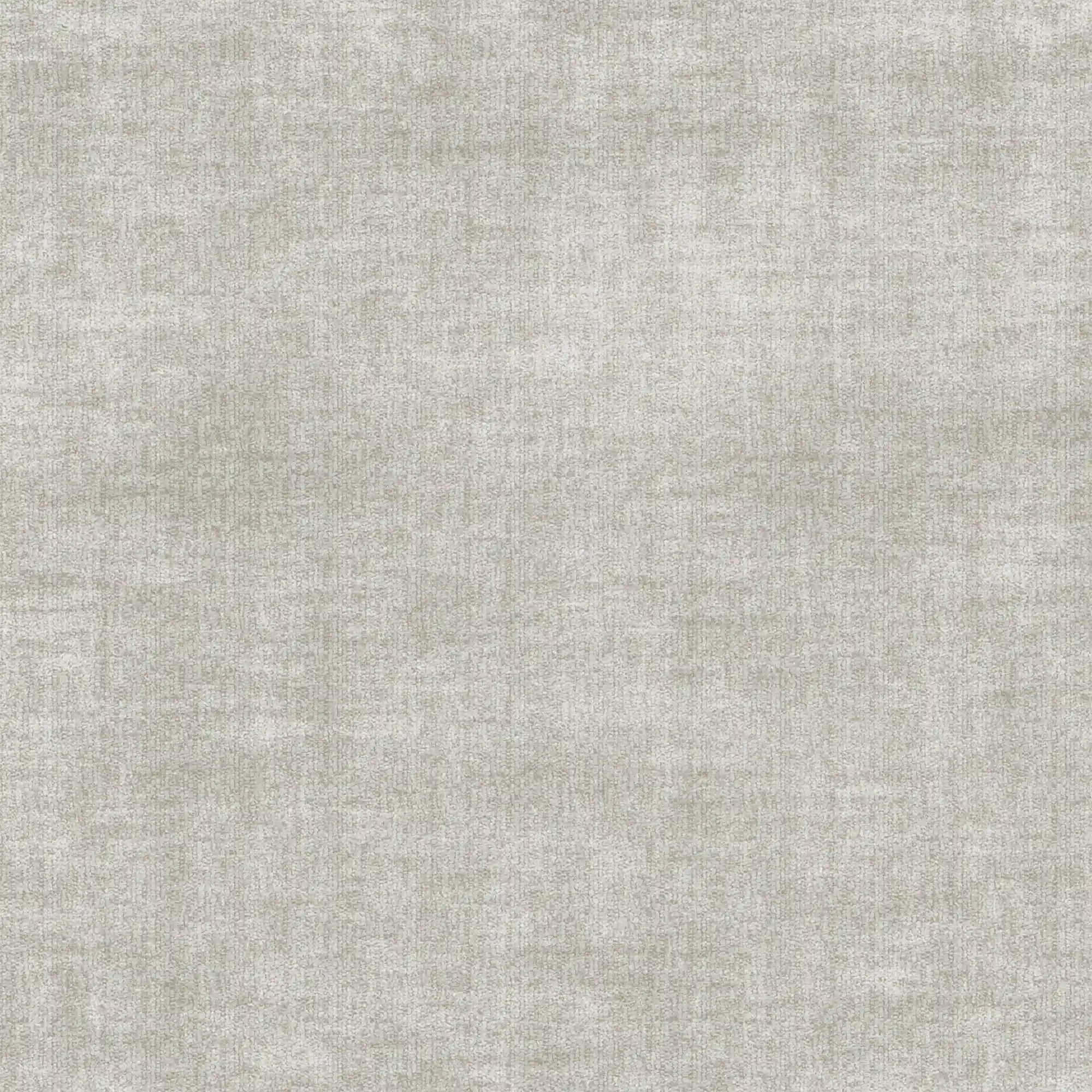 Una trama in ciniglia grigio chiaro senza cuciture, dall’aspetto morbido e naturale simile al lino, perfetta per il letto imbottito AURO con contenitore e testiera capitonné alta in ciniglia Oeko-Tex® di Letti.store.