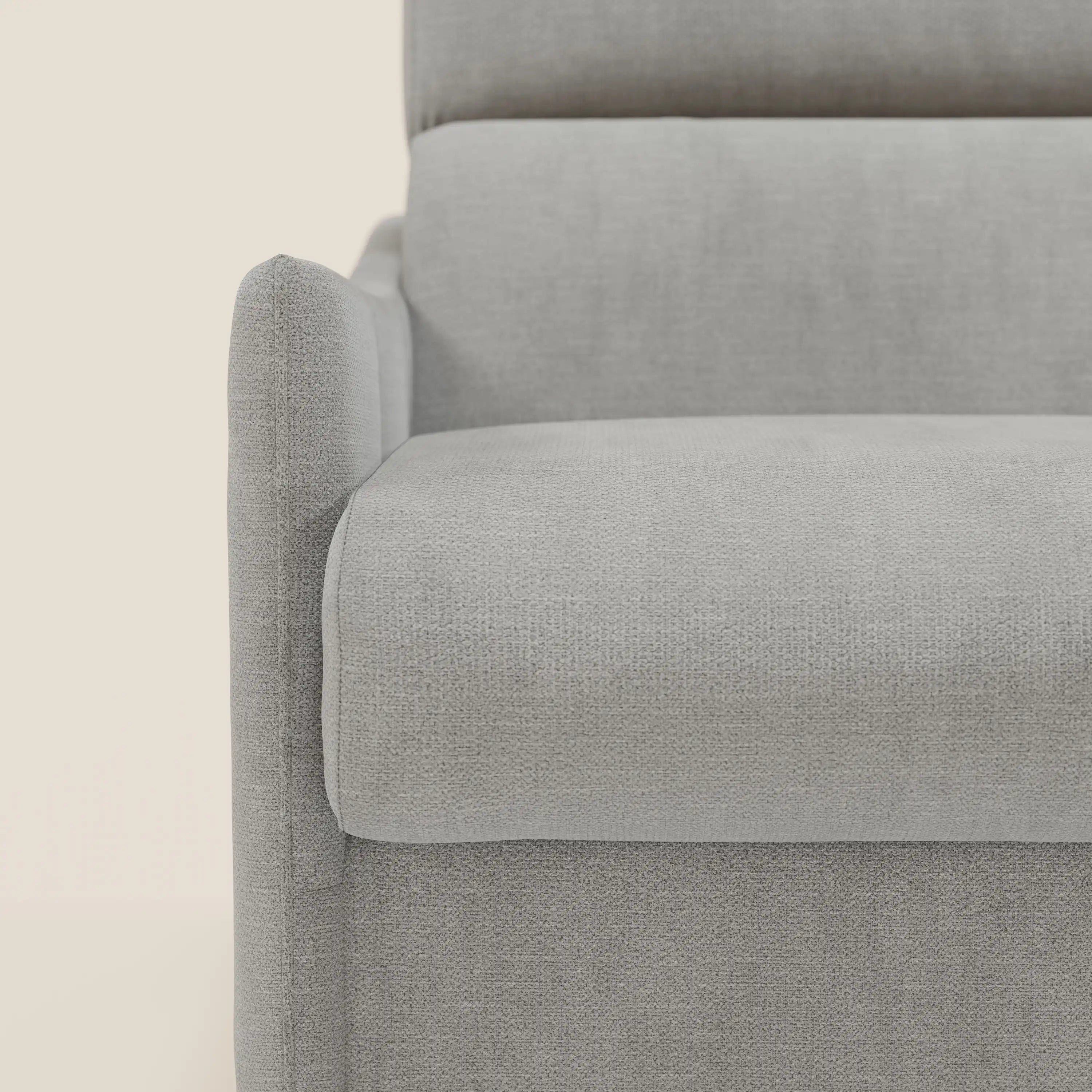 Loto Divano Letto Angolare con Penisola contenitore, Poggiatesta, Materasso Alto H18 in morbido tessuto impermeabile T14 - divani.store