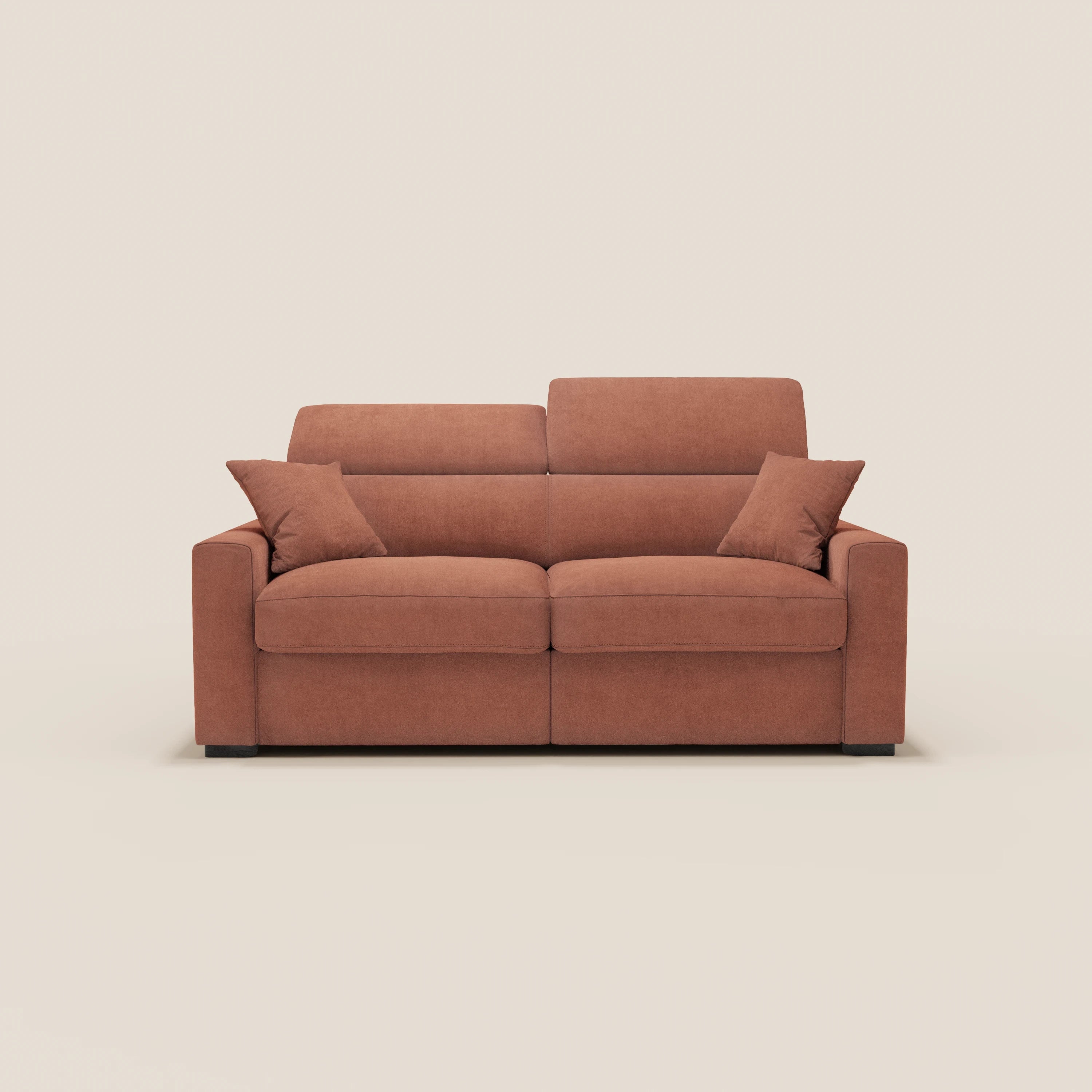 Maximus Schlafsofa 3-Sitzer mit Matratze HÖHE 20 cm – verstellbare Kopfstützen aus fleckenabweisendem Stoff, Oeko-Tex zertifiziert