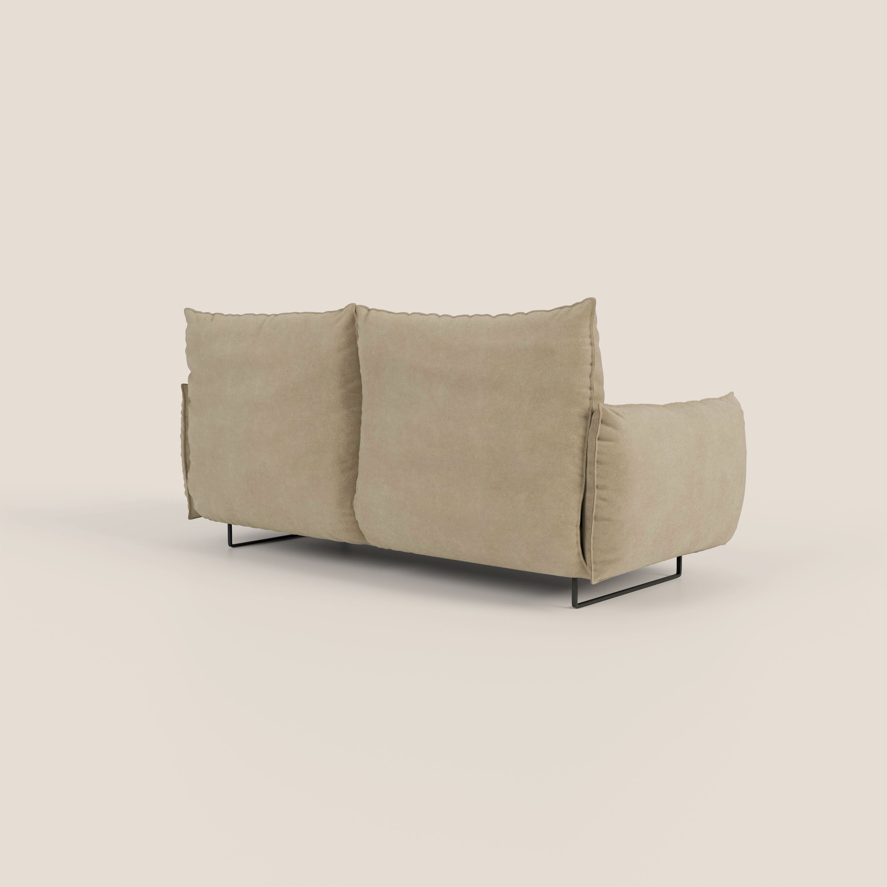 Monamour Divano dal design moderno con opzione relax elettrico in microfibra smacchiabile impermeabile T11 beige - divani.store