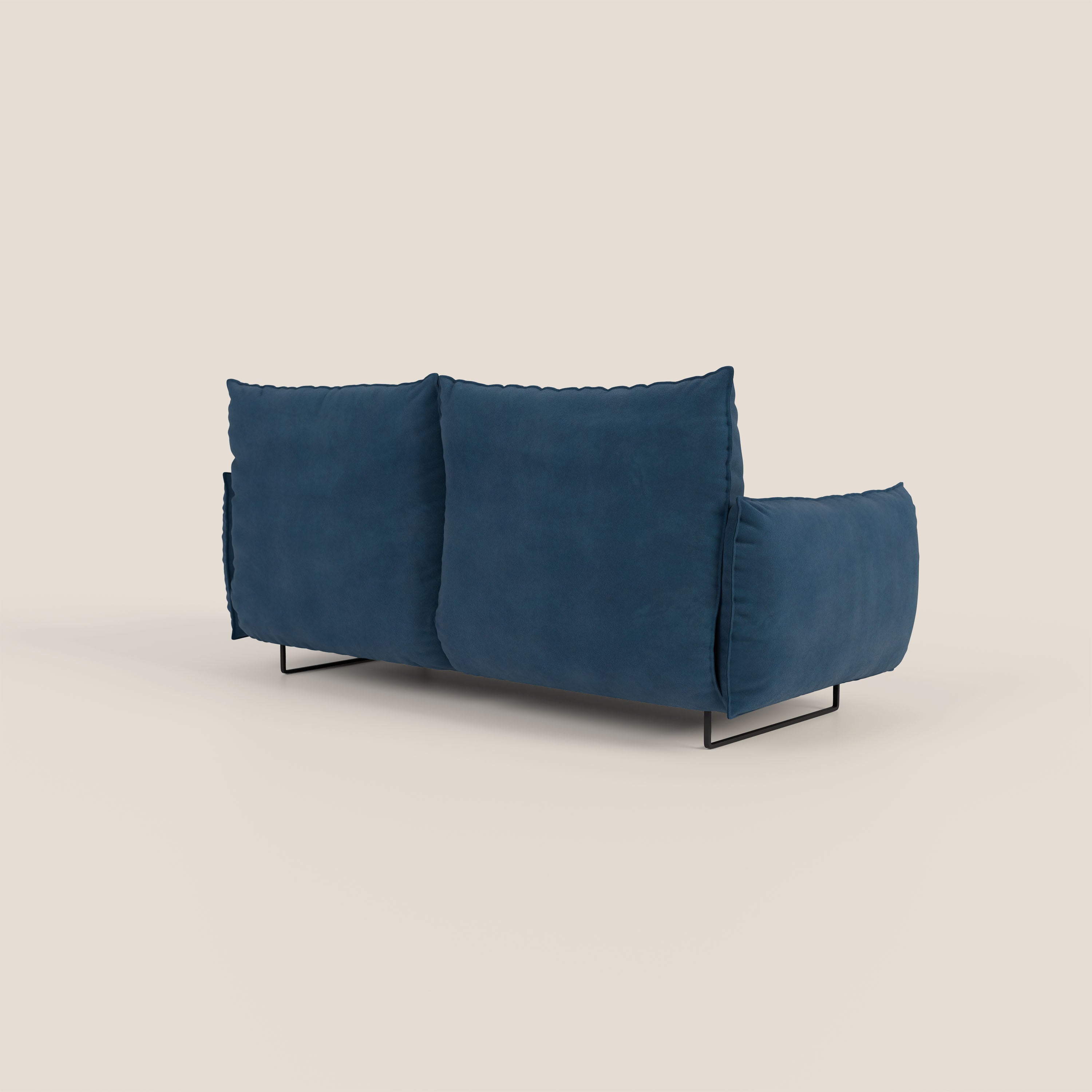 Monamour Divano dal design moderno con opzione relax elettrico in microfibra smacchiabile impermeabile T11 blu - divani.store