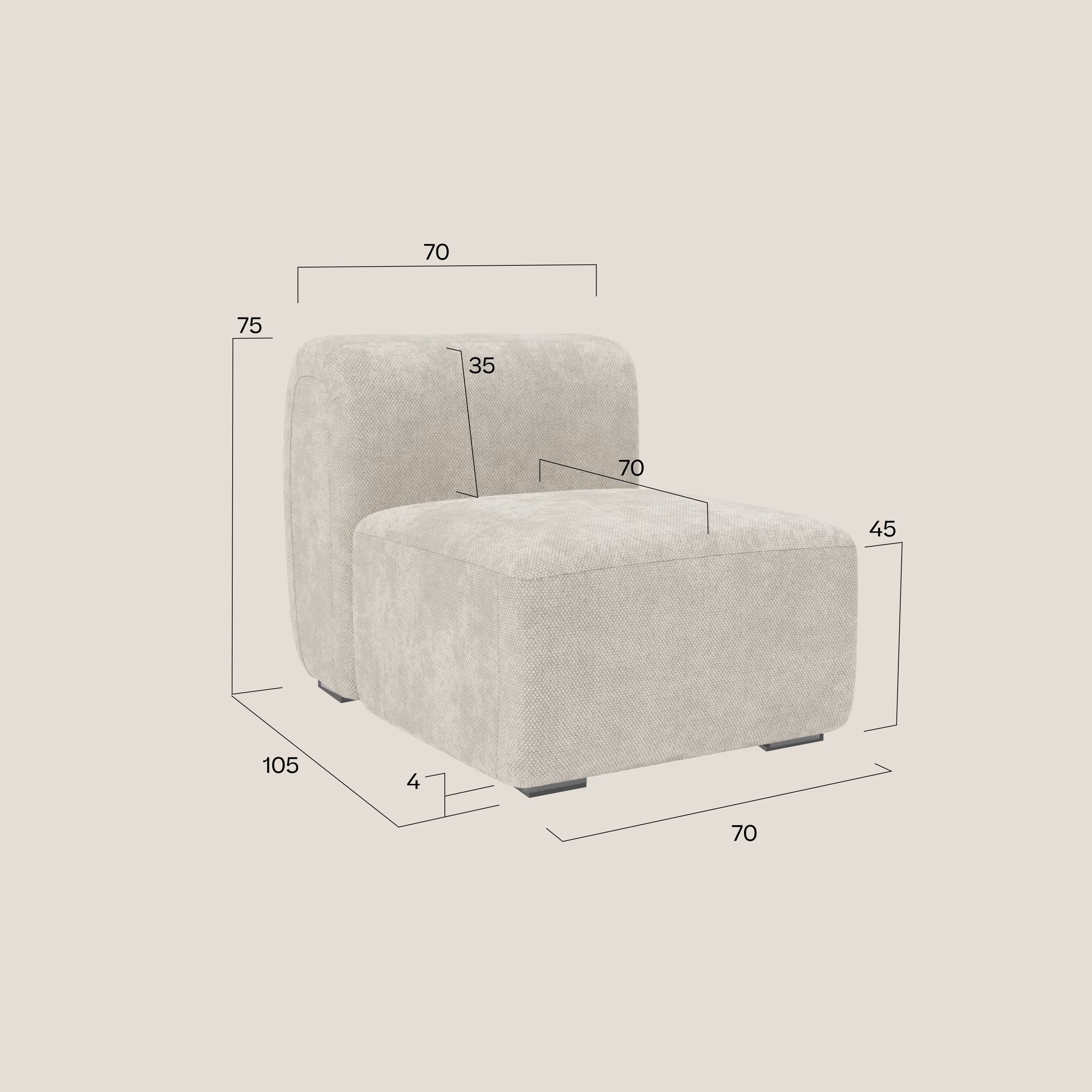 BonBon Zentralmodul 70 cm – Edition „Grande Fratello“ petrol