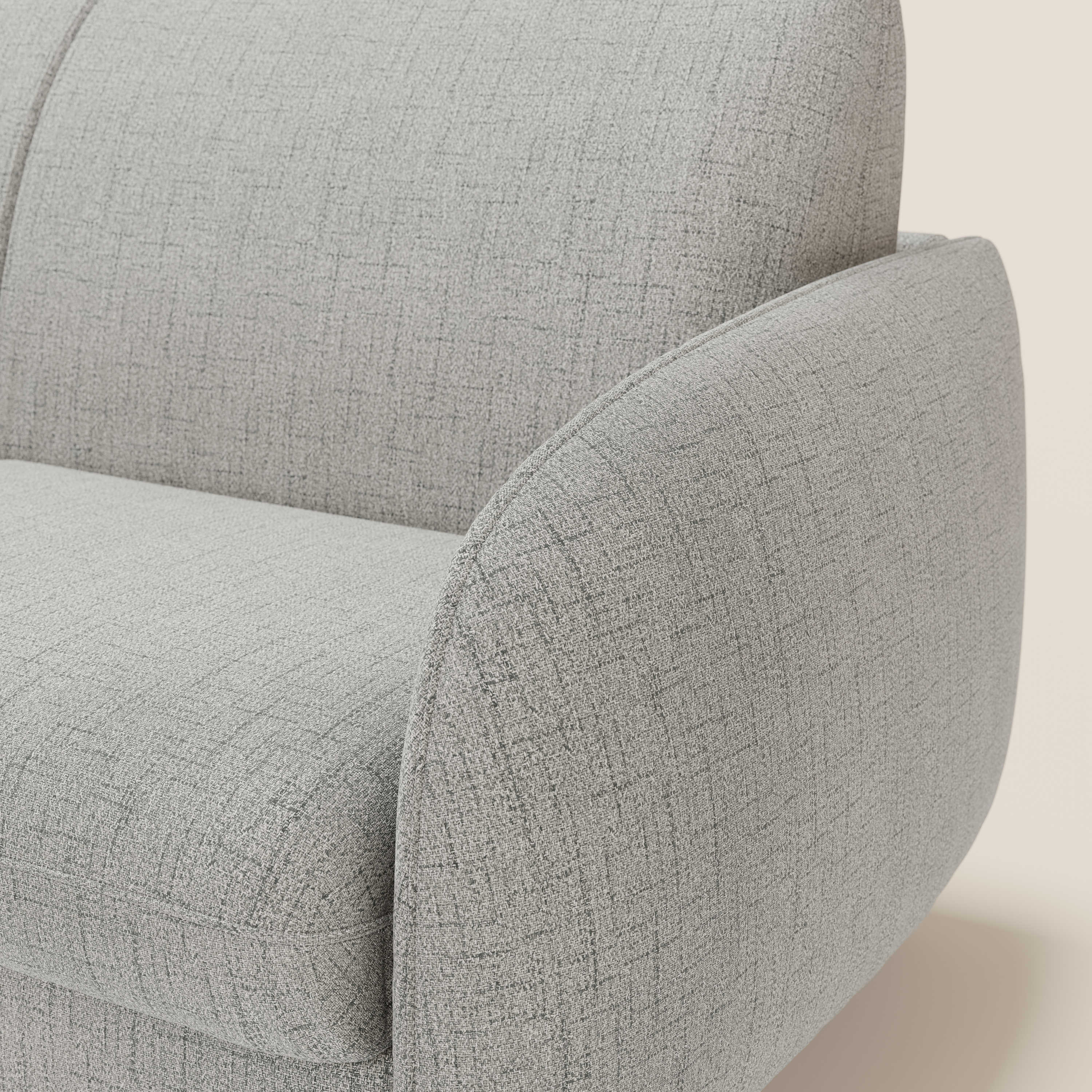 Ninfea divano letto Design Morbido con Piedini alti in Metallo e Materasso H18 cm in tessuto impermeabile T03 - divani.store