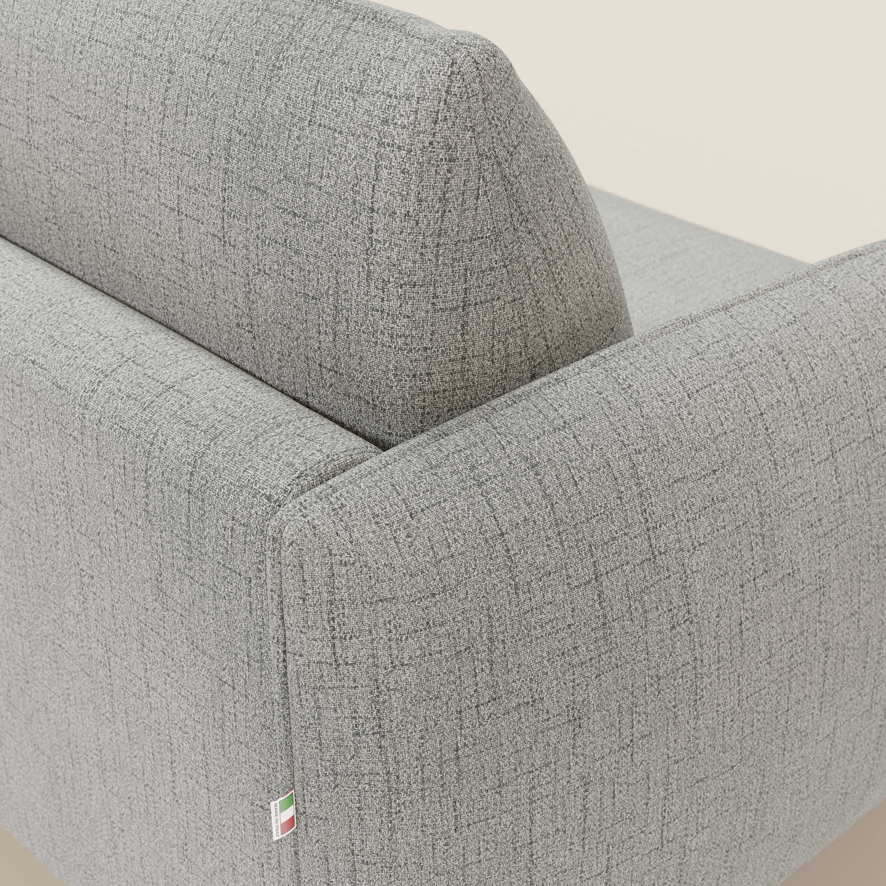 Ninfea divano letto Design Morbido con Piedini alti in Metallo e Materasso H18 cm in tessuto impermeabile T03 - divani.store