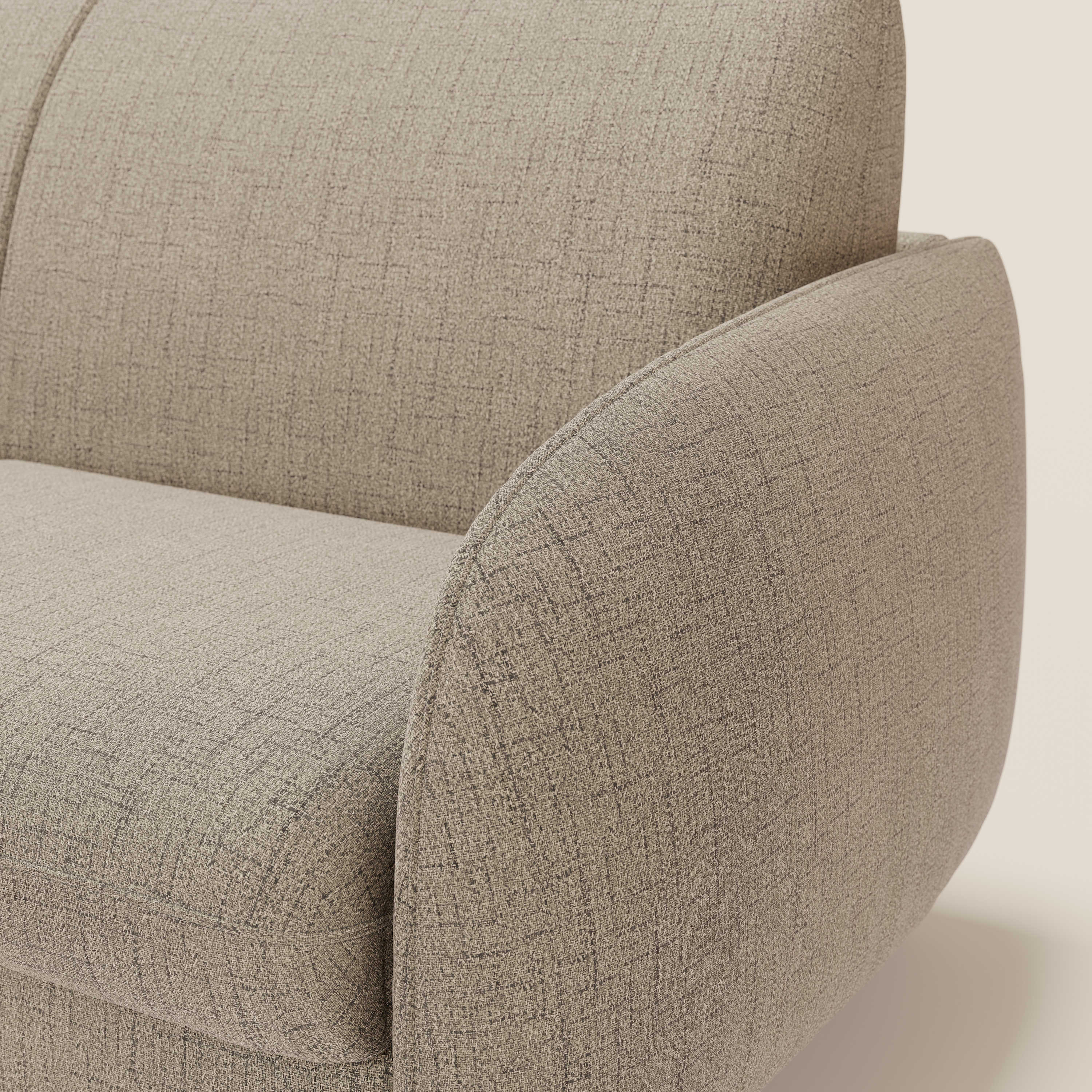 Ninfea divano letto Design Morbido con Piedini alti in Metallo e Materasso H18 cm in tessuto impermeabile T03 - divani.store