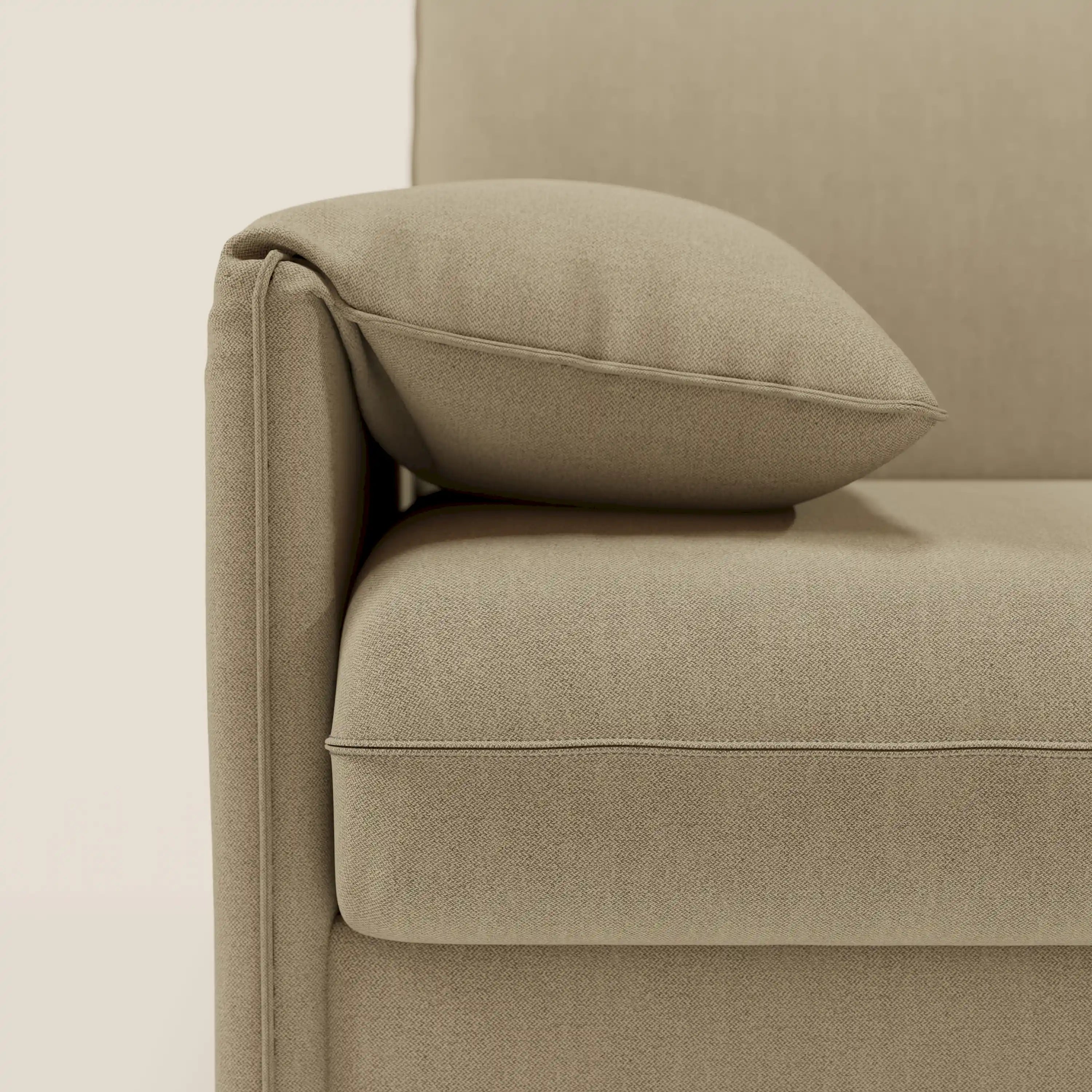 Primula divano letto angolare con materasso H18 cm - penisola contenitore in tessuto smacchiabile T05 - divani.store