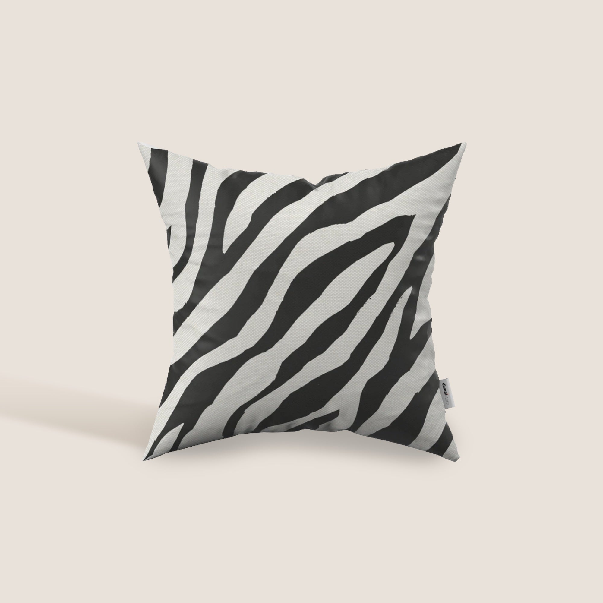 Stripe cuscini geometrici in tessuto Idrorepellente disponibile in diversi colori nero - divani.store