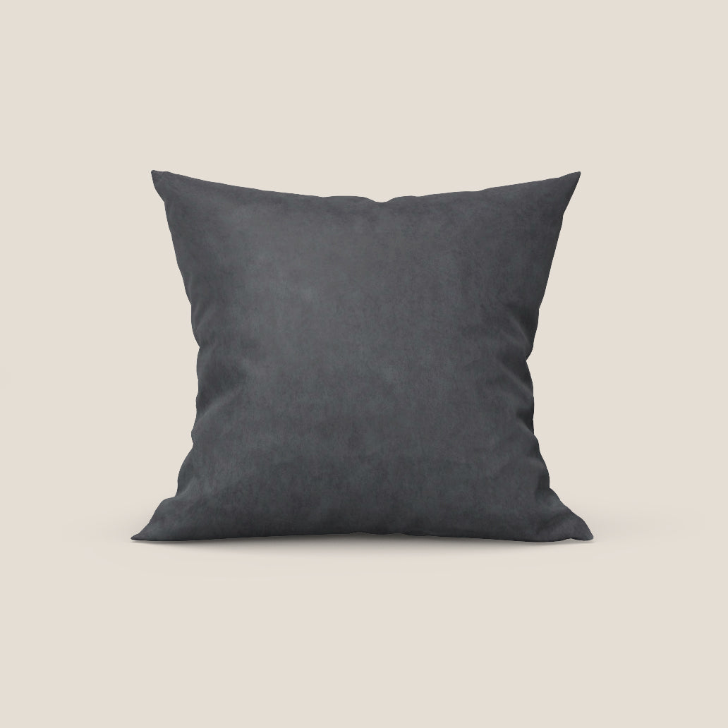 Rotterdam cuscino disponibile in diversi colori realizzato in microfibra effetto velluto raso impermeabile T09 grigio - divani.store