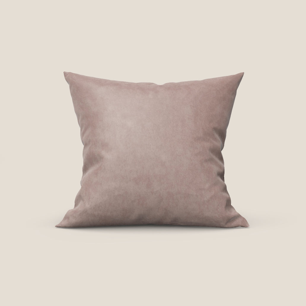 Rotterdam cuscino disponibile in diversi colori realizzato in microfibra effetto velluto raso impermeabile T09 rosa - divani.store
