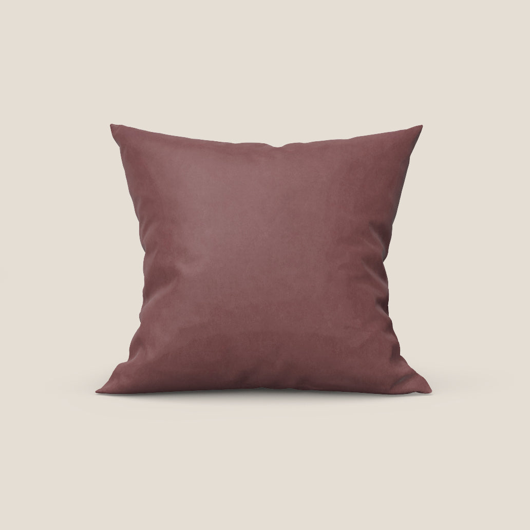 Rotterdam cuscino disponibile in diversi colori realizzato in microfibra effetto velluto raso impermeabile T09 salmone - divani.store