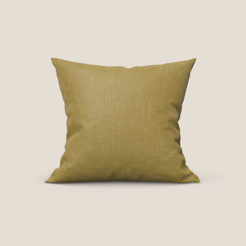 Miami cuscino disponibile in diversi colori realizzato in morbido tessuto impermeabile T14 giallo - divani.store