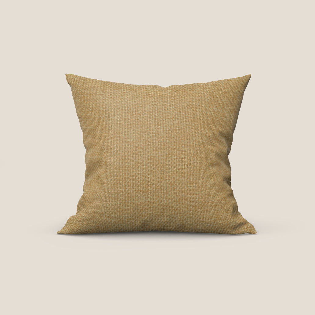 Tauro cuscino disponibile in diversi colori in tessuto misto cotone smacchiabile T18 giallo - divani.store